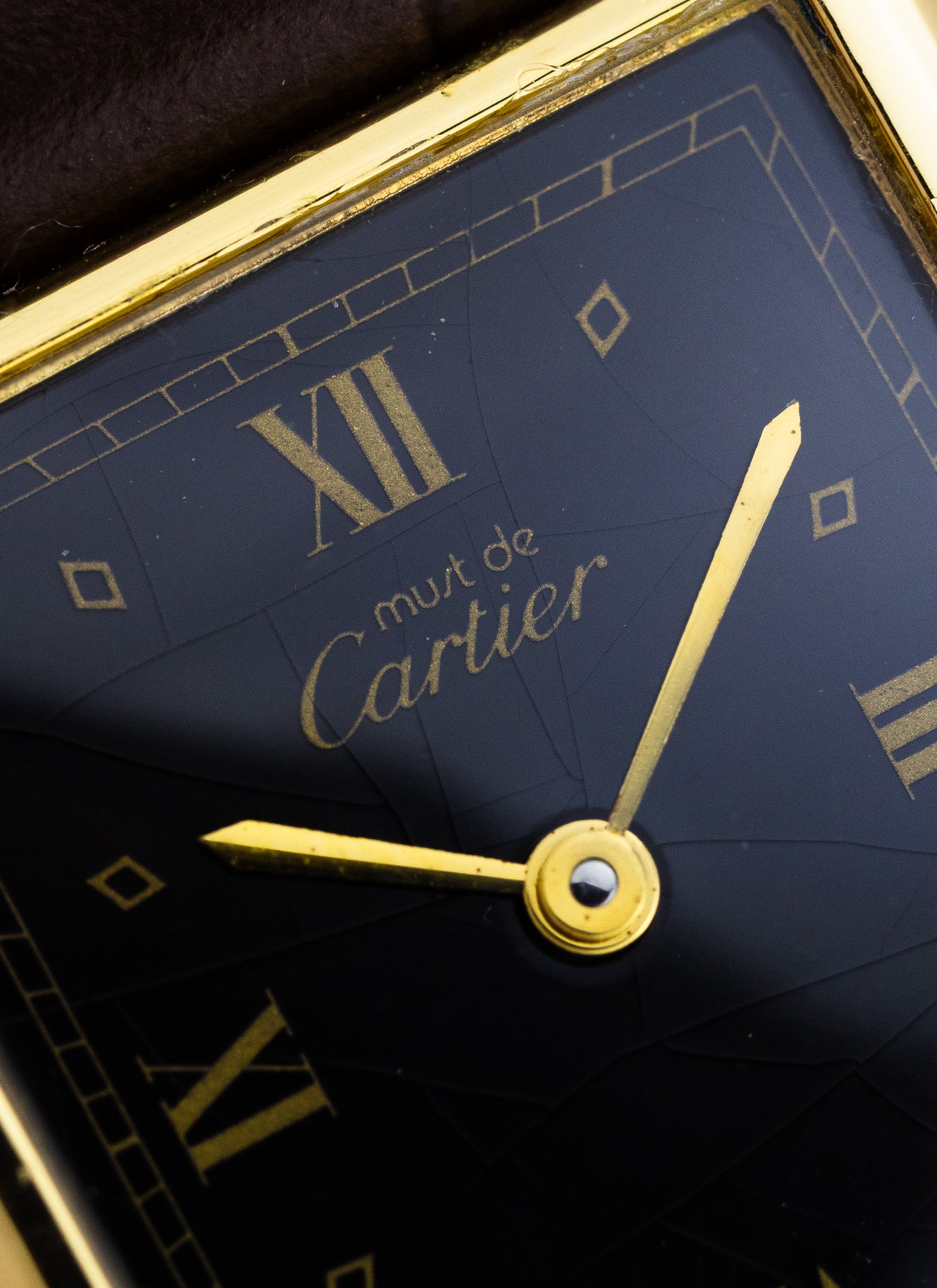 1990s Cartier Tank Must Black Dial 590005