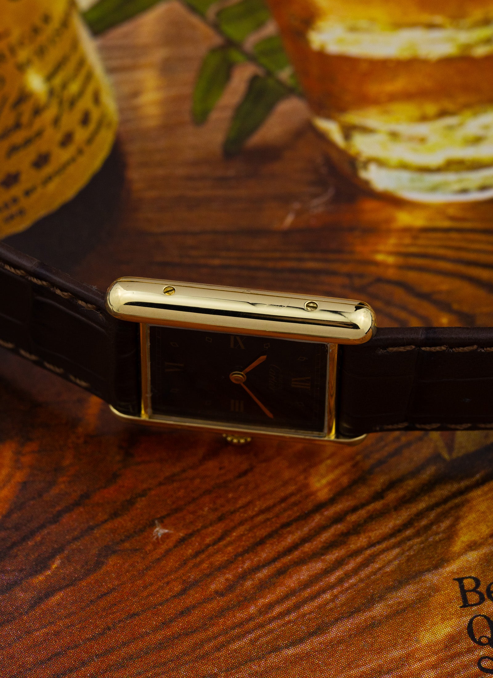 1990s Cartier Tank Must Black Dial 590005