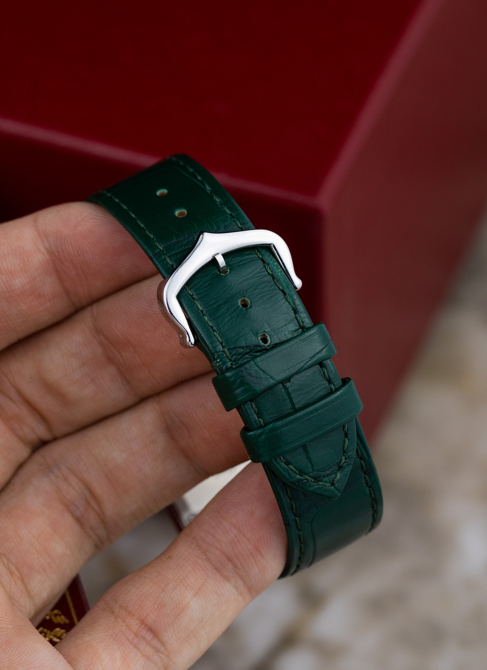 2025 Cartier Tank Green Dial WSTA0056 Full Set