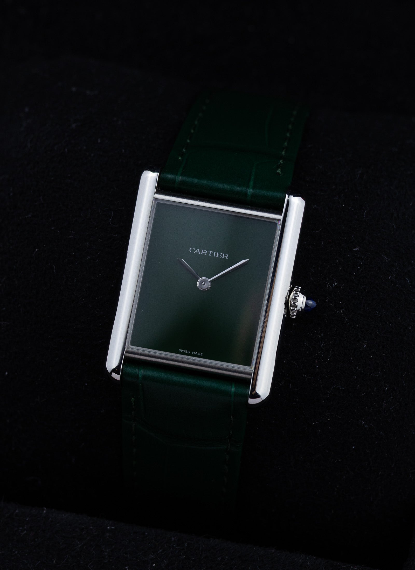 2025 Cartier Tank Green Dial WSTA0056 Full Set
