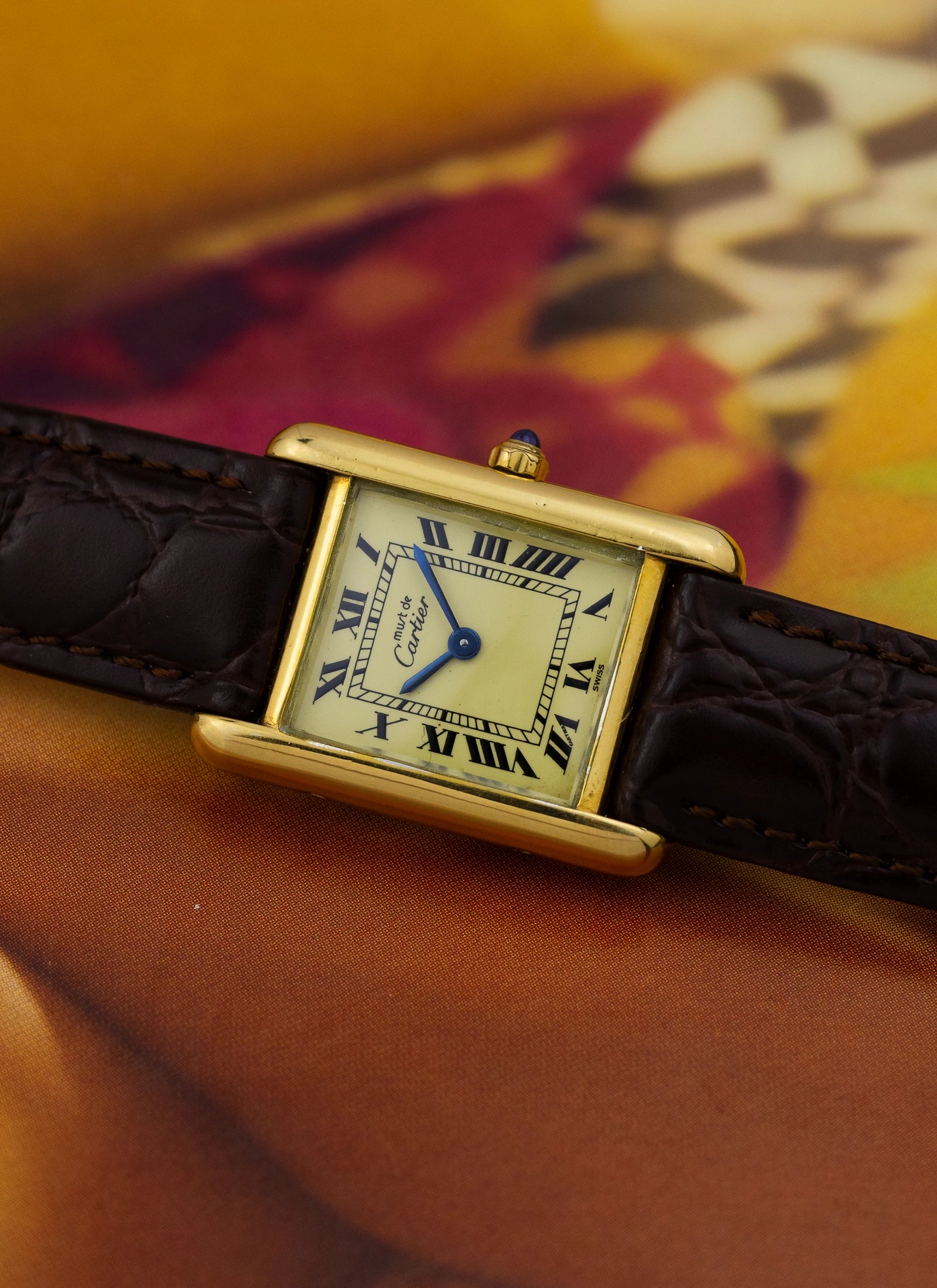 1990s Lady Cartier Must Tank Ivory Quartz
