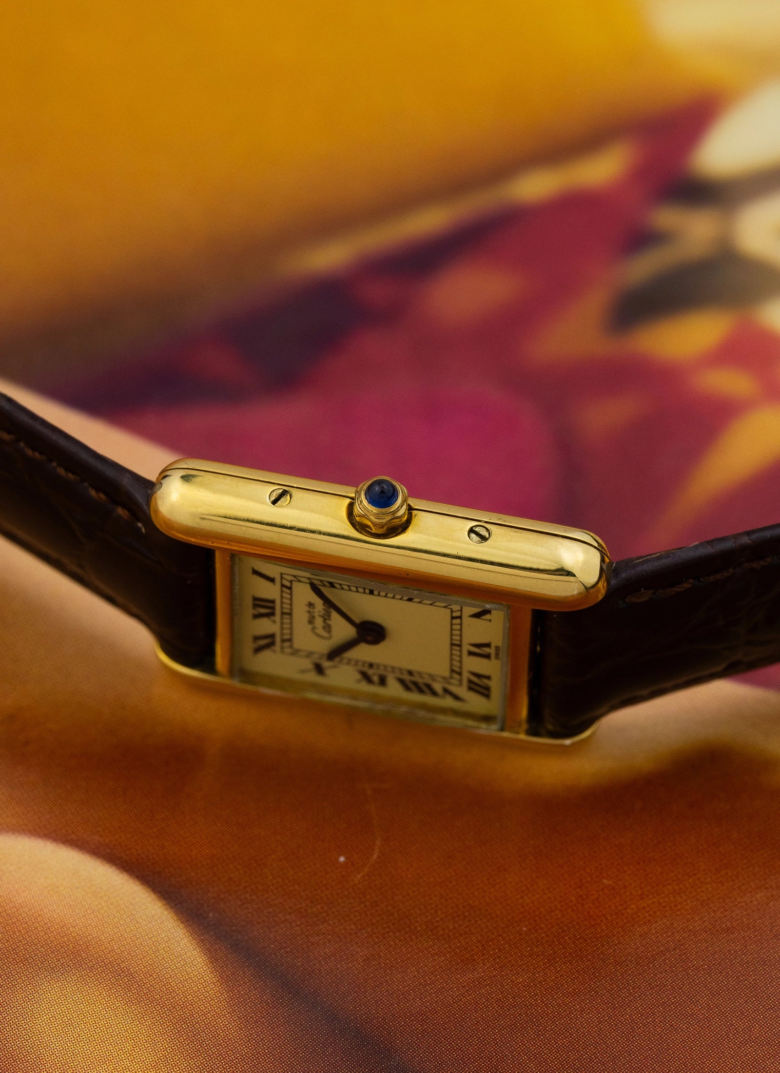 1990s Lady Cartier Must Tank Ivory Quartz