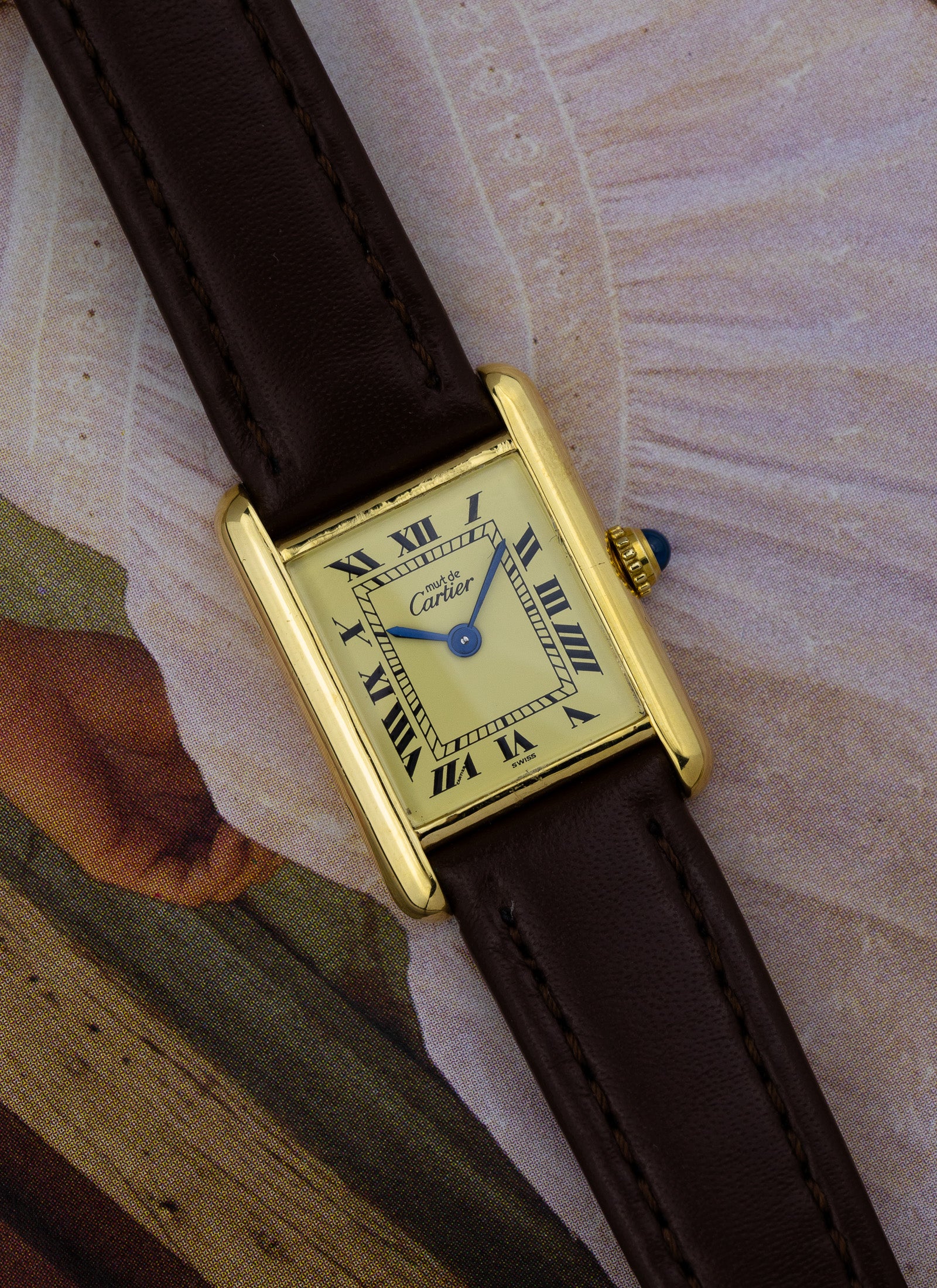 1990s Lady Cartier Must Tank Ivory 5057001 Quartz
