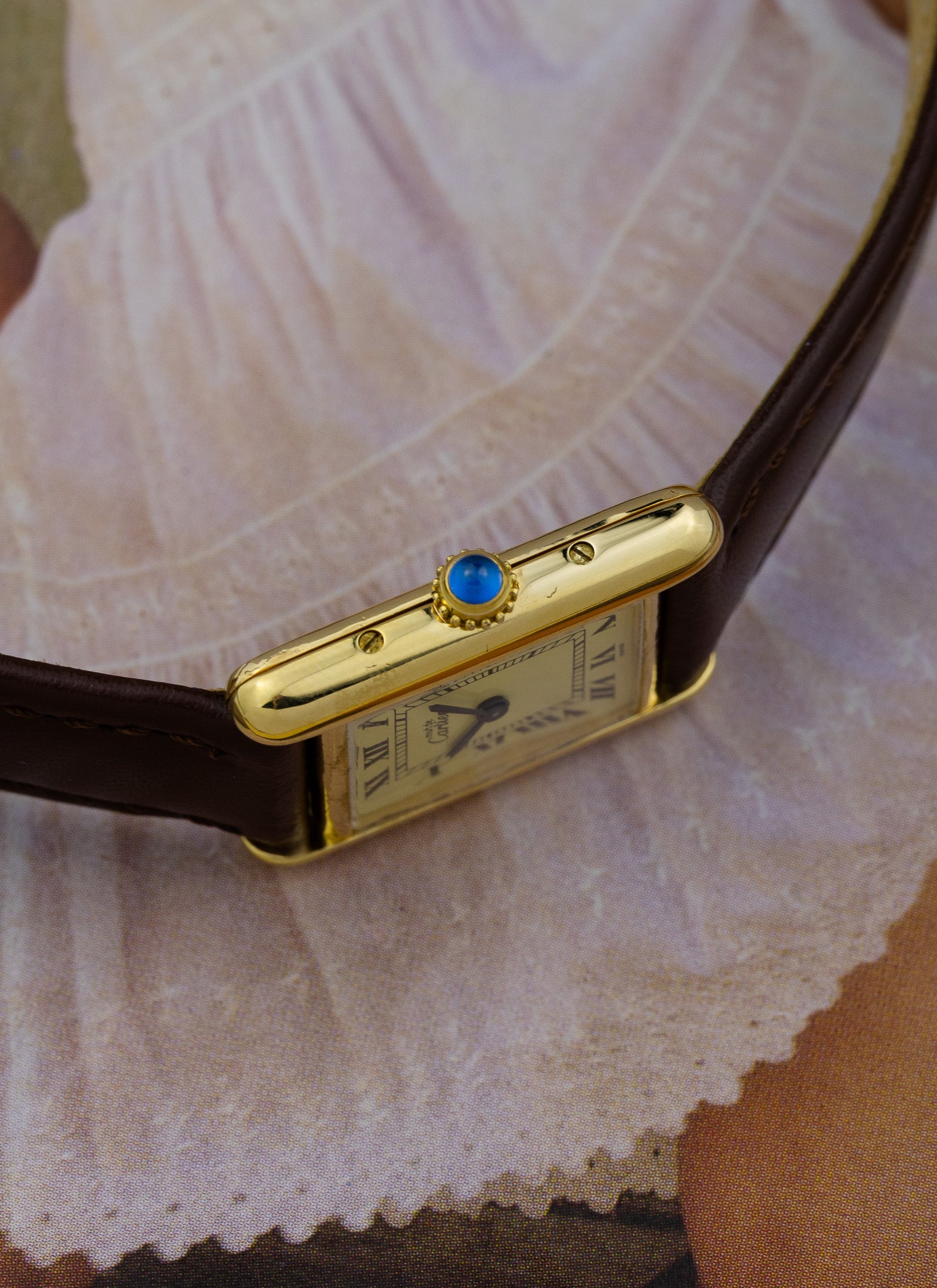 1990s Lady Cartier Must Tank Ivory 5057001 Quartz