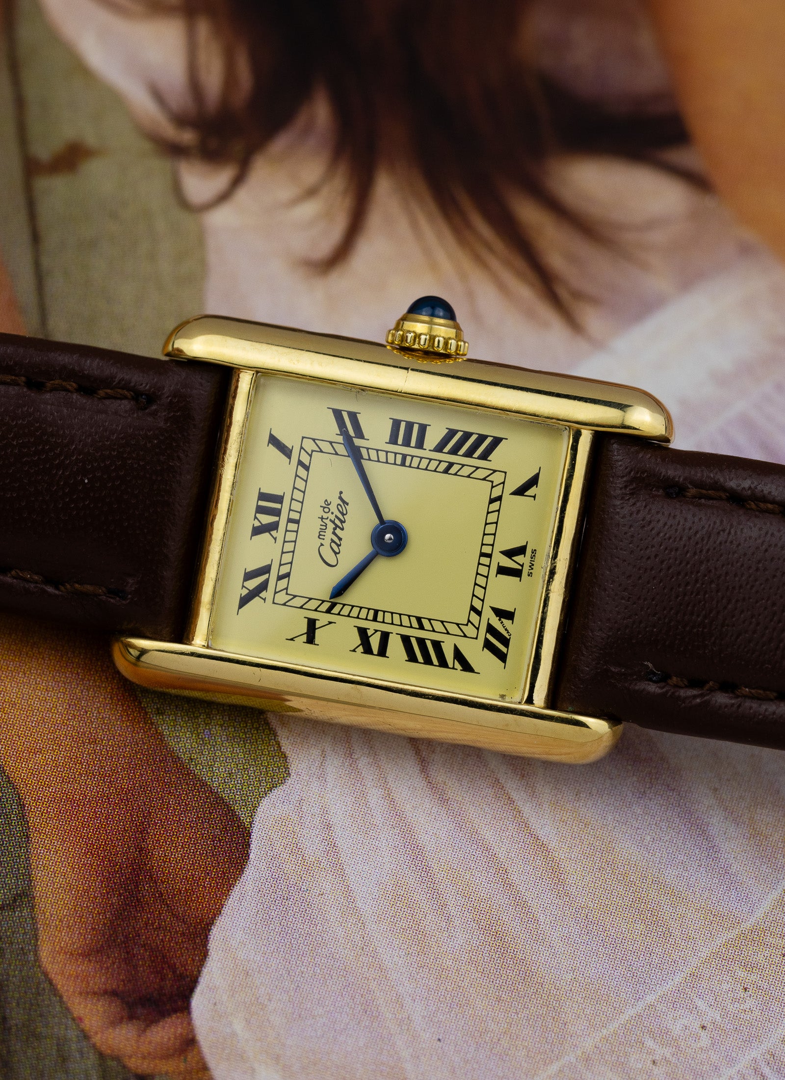 1990s Lady Cartier Must Tank Ivory 5057001 Quartz