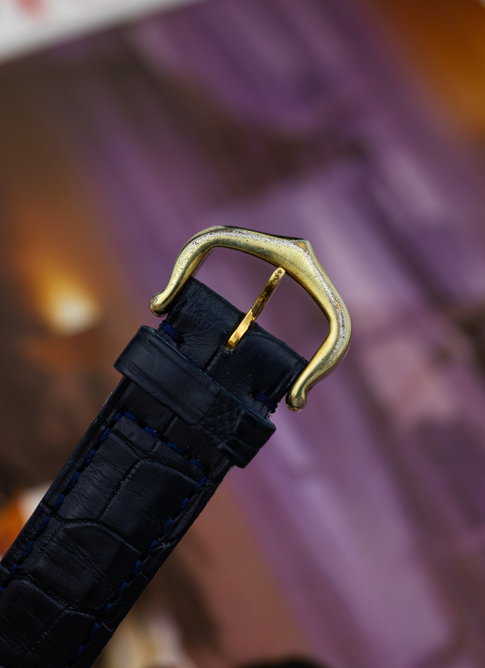 1970s Cartier Tank Lapis Lazuli Blue Dial