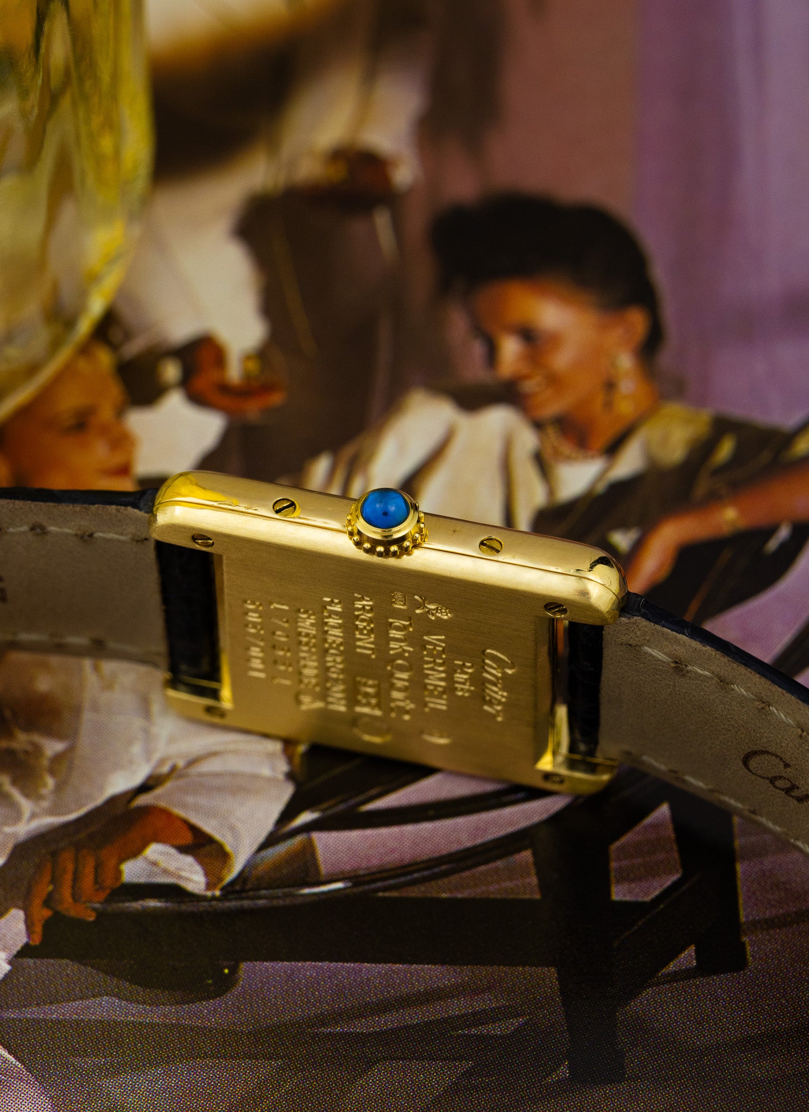 1990s Cartier Tank Opaline Roman Index 5057001