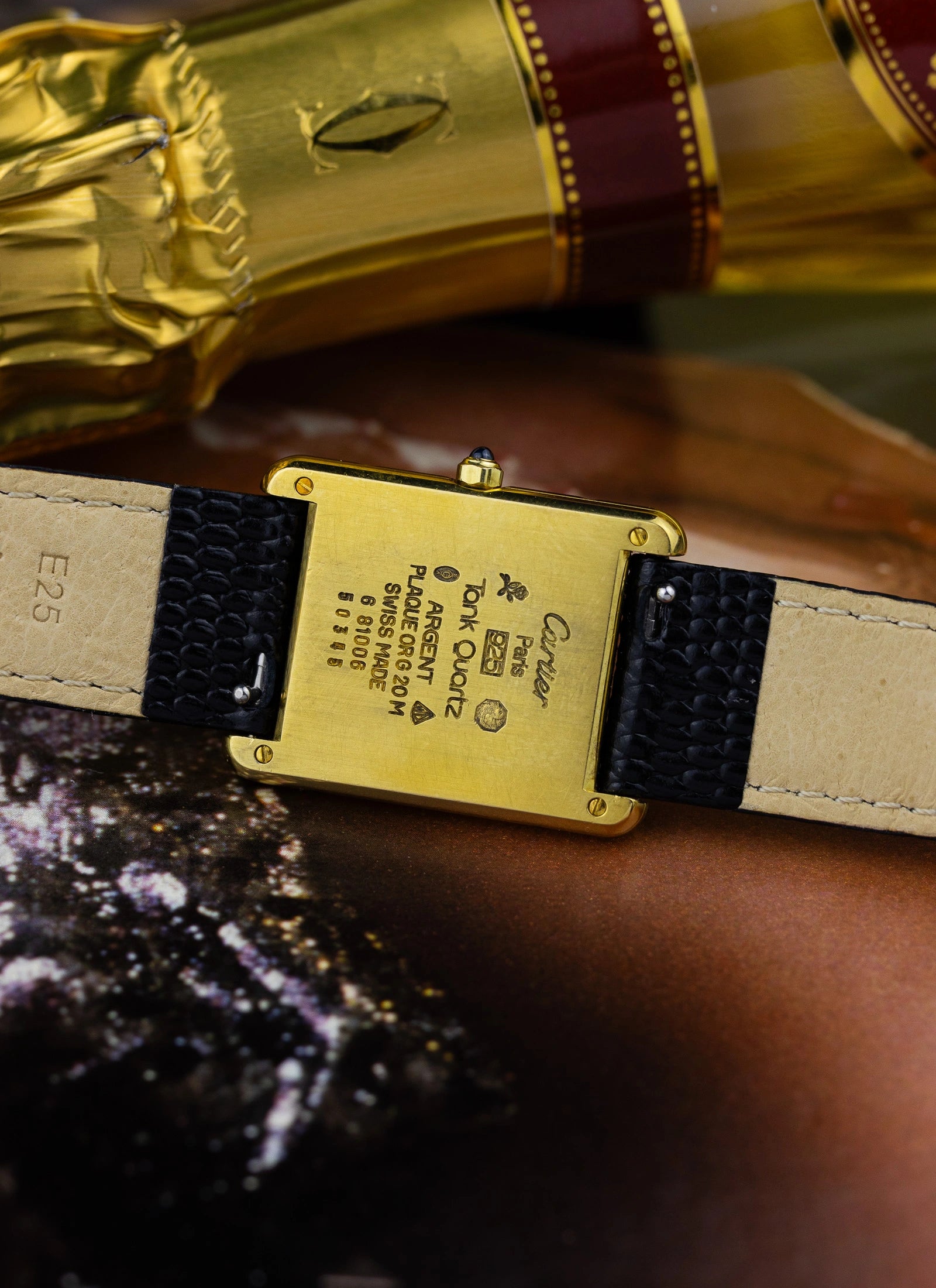 1980s Cartier Tank Must Burgundy 6 81006