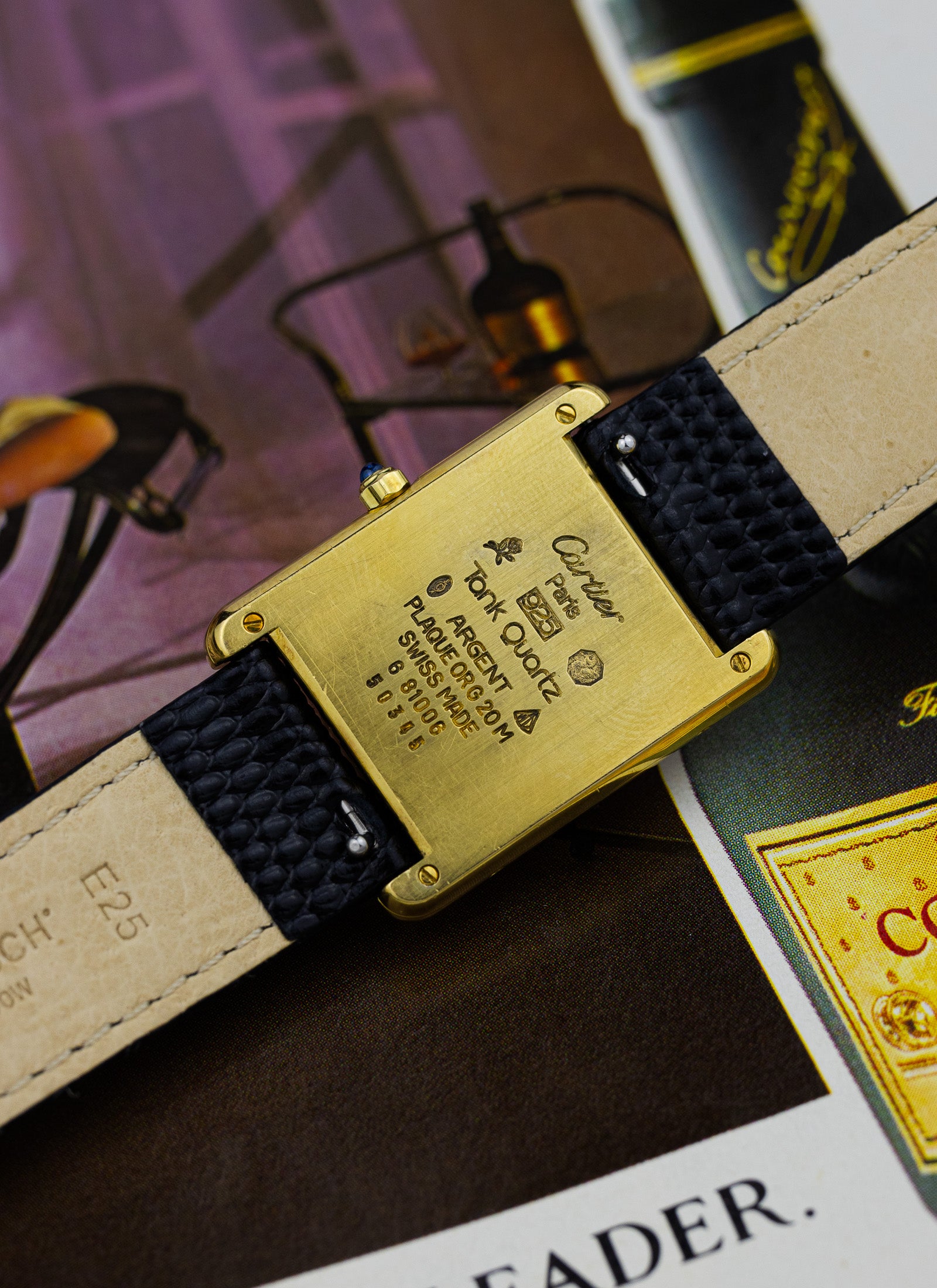 1980s Cartier Tank Must Burgundy 6 81006