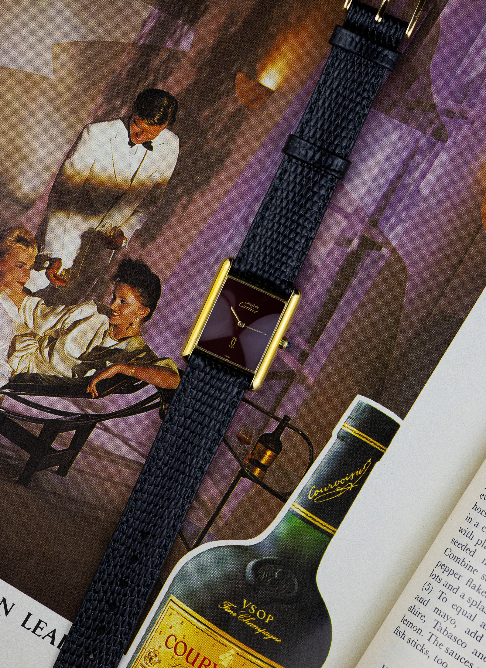 1980s Cartier Tank Must Burgundy 6 81006