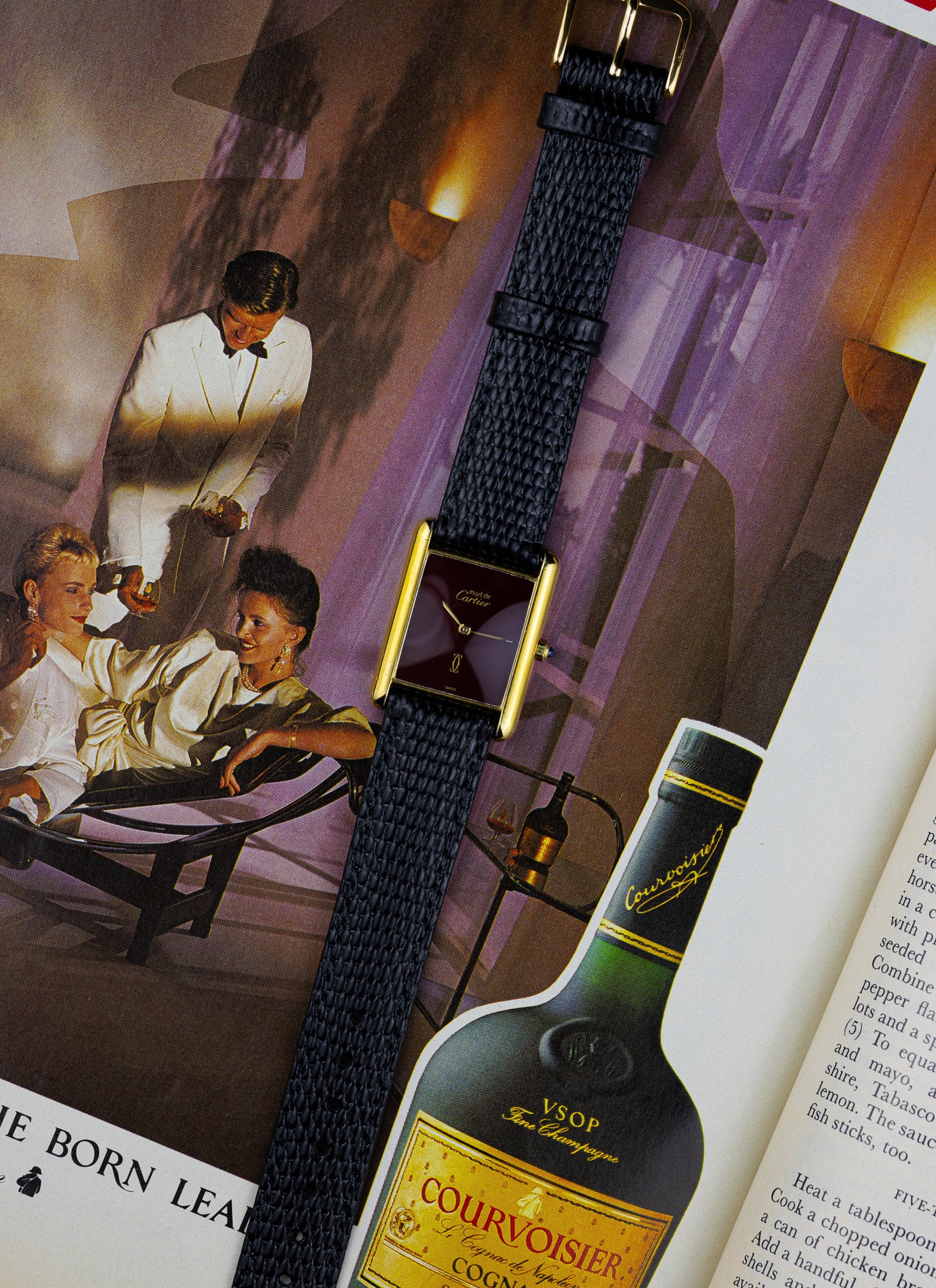 1980s Cartier Tank Must Burgundy 6 81006