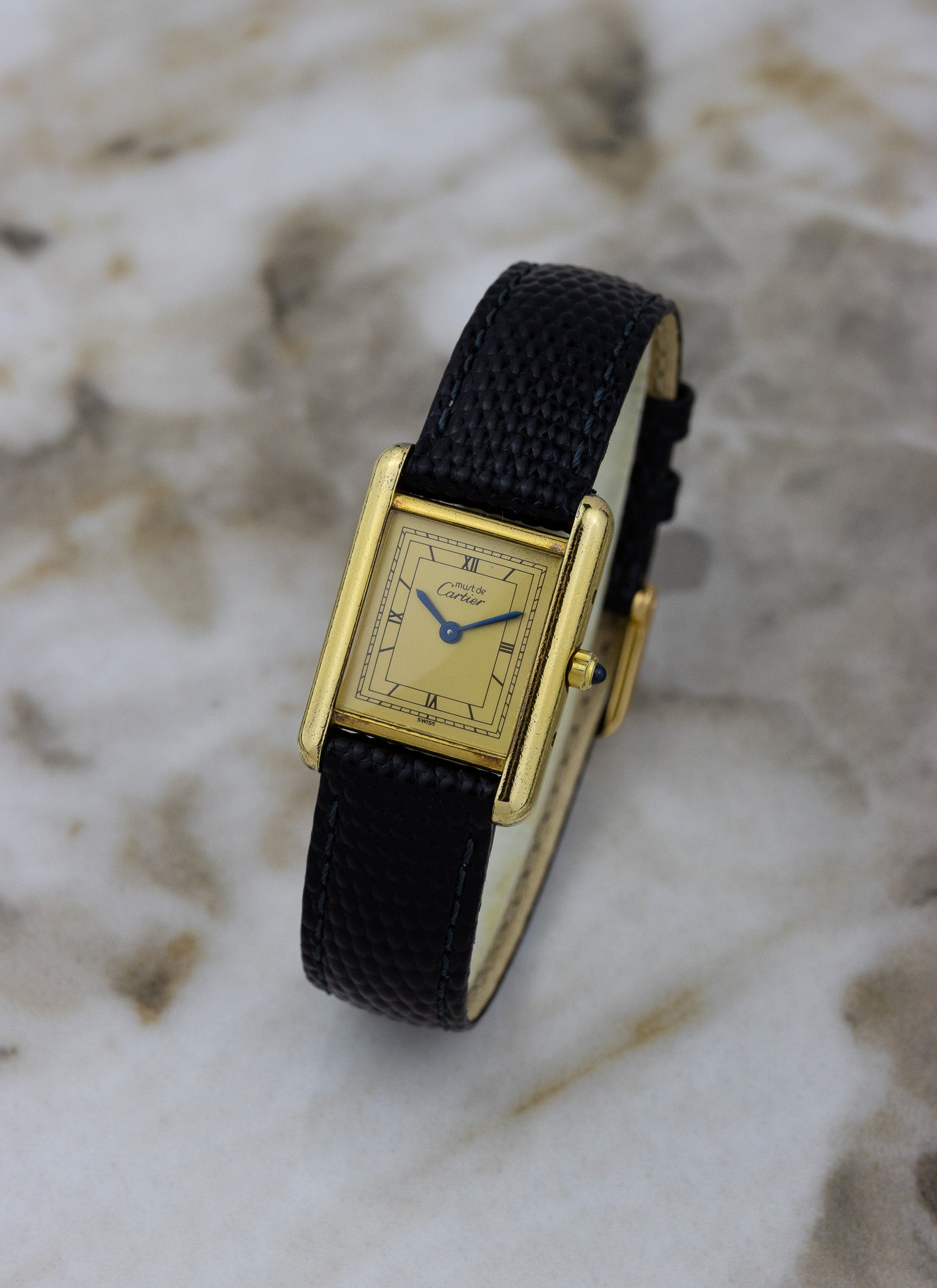 1987 Cartier Tank Must Art Deco Dial 3 66001 Full Set