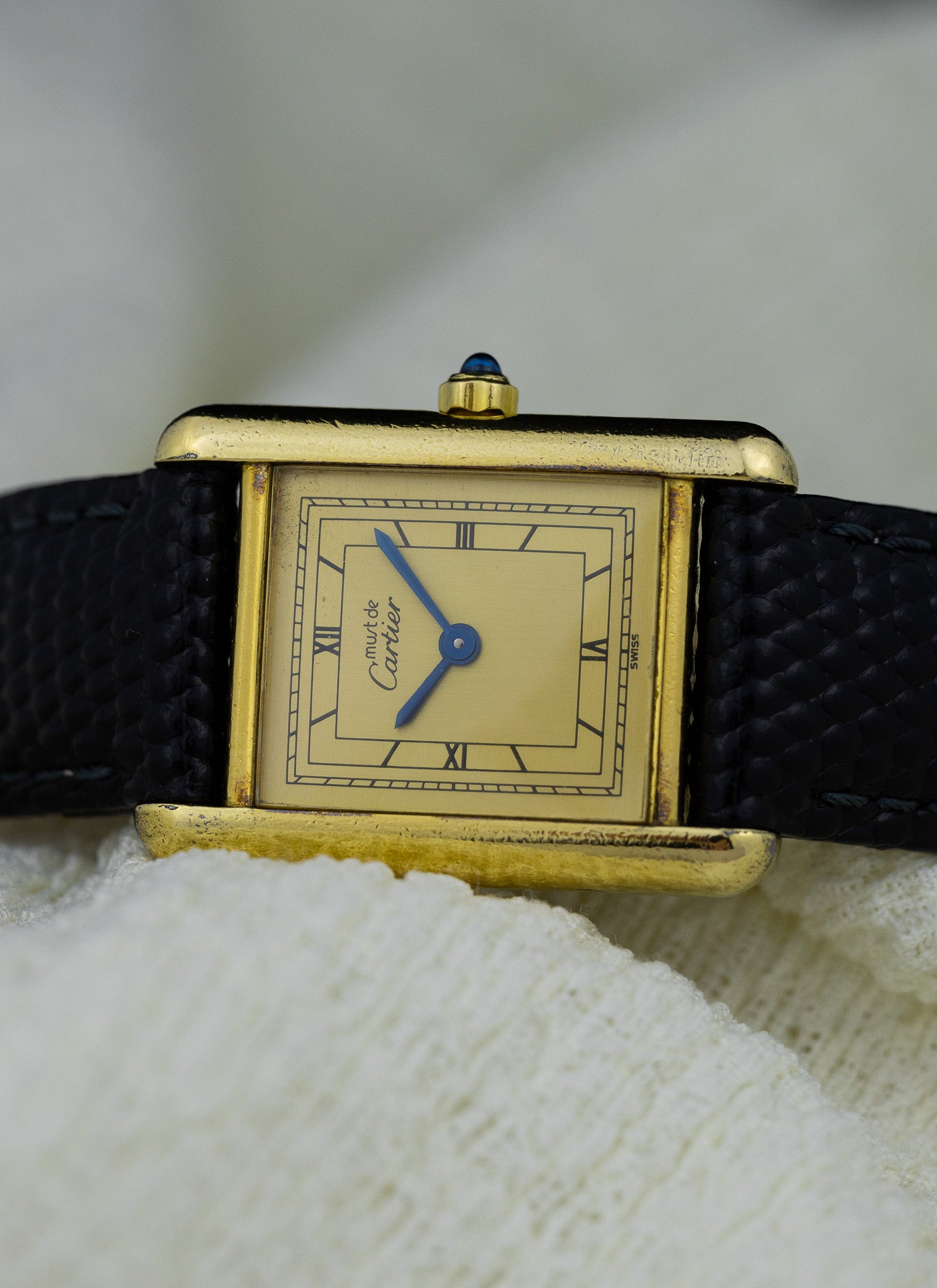 1987 Cartier Tank Must Art Deco Dial 3 66001 Full Set