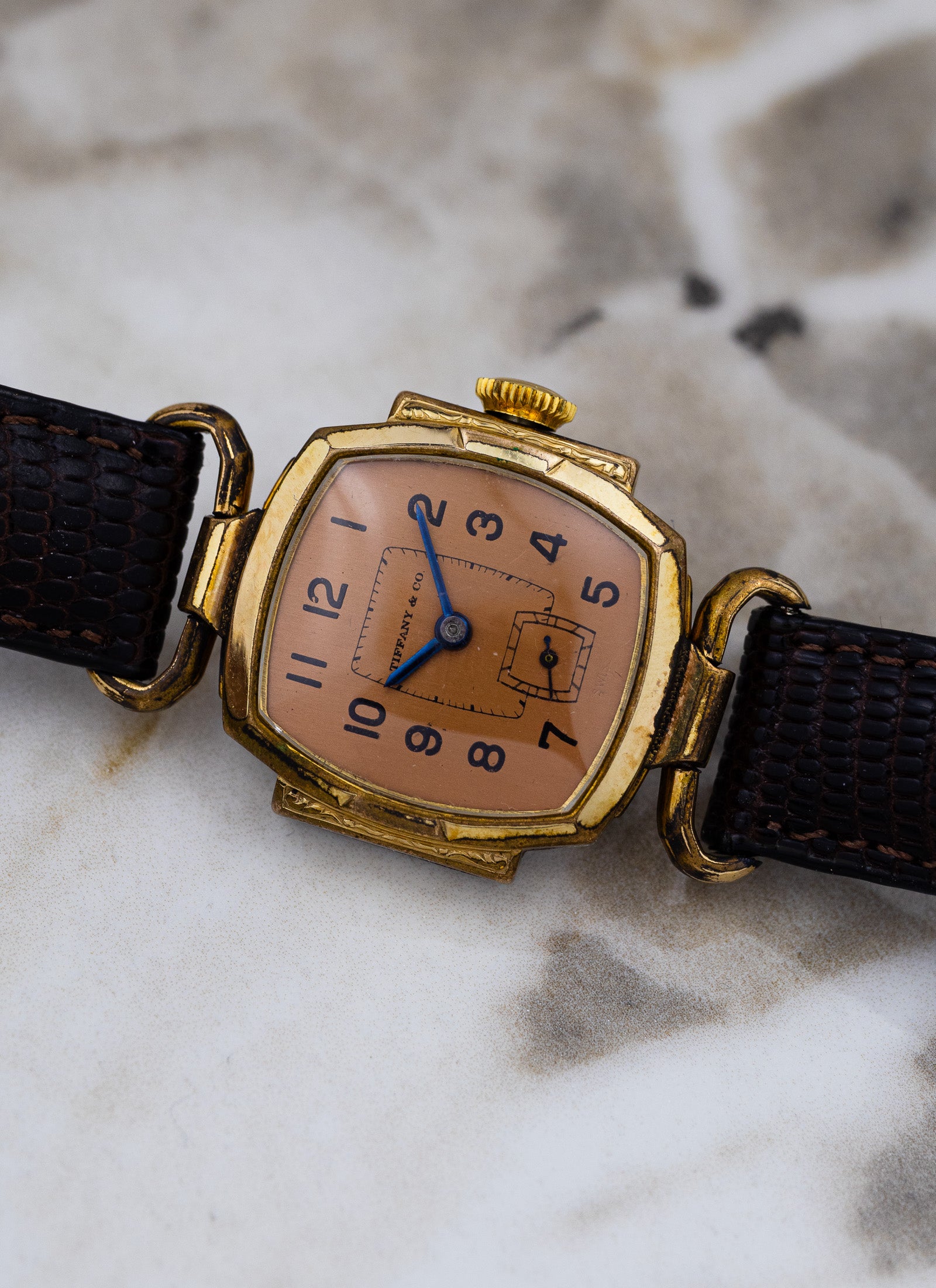 1940s Tiffany by Brunen Salmon Dial
