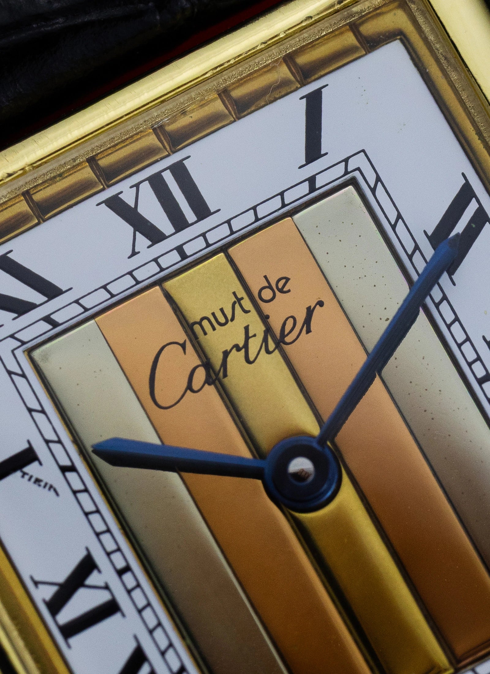 1990s Cartier Must Tank Trinity Dial 590005 Full Set