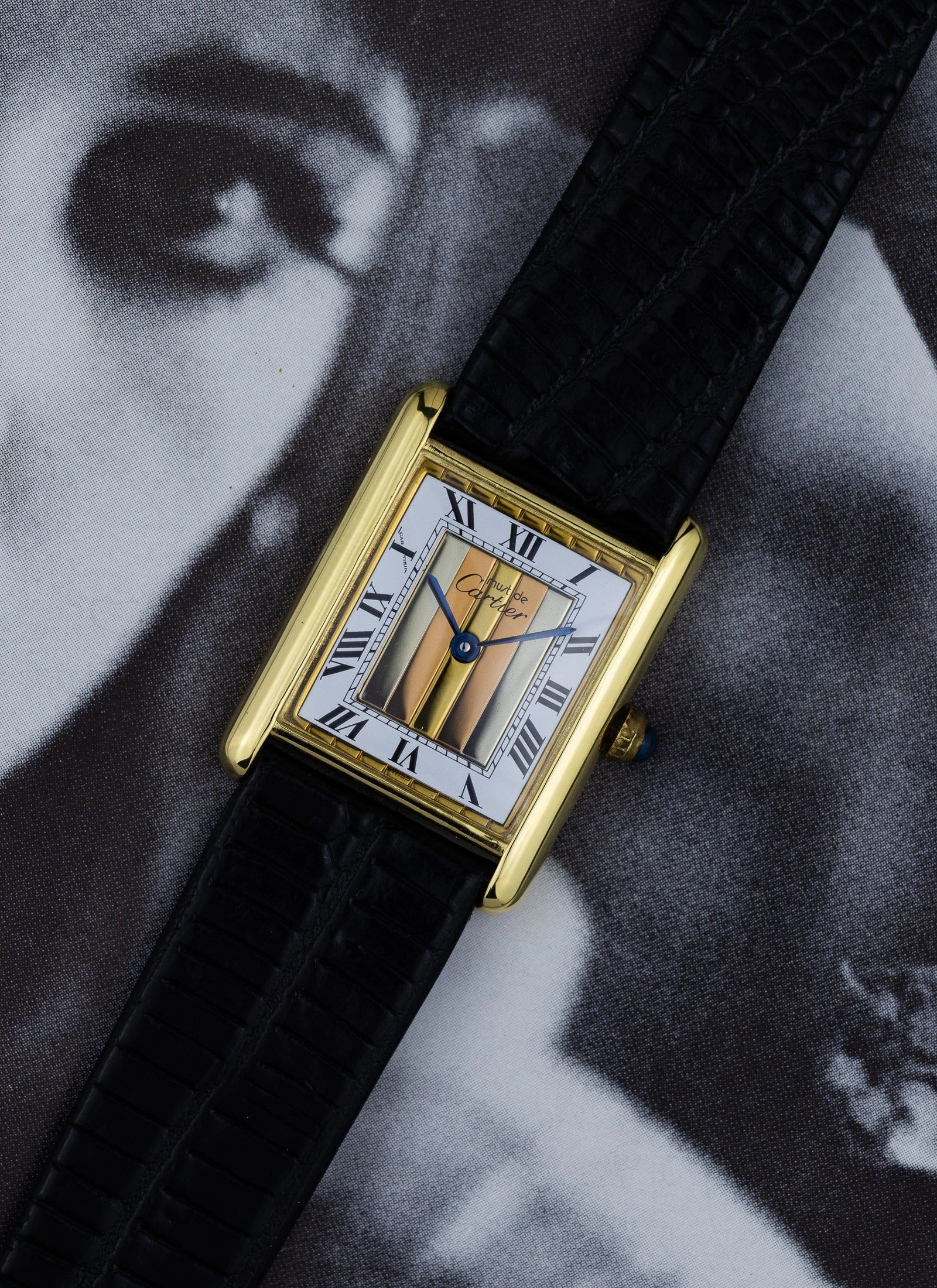 1990s Cartier Must Tank Trinity Dial 590005 Full Set