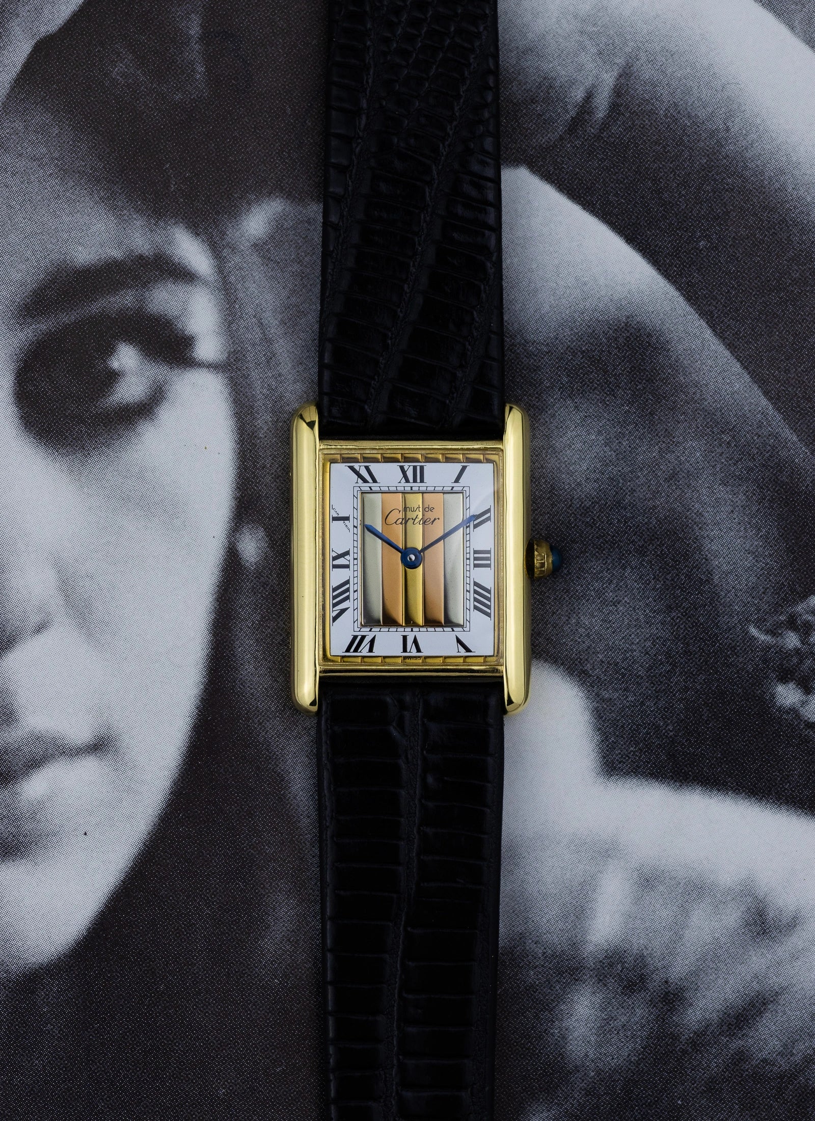 1990s Cartier Must Tank Trinity Dial 590005 Full Set