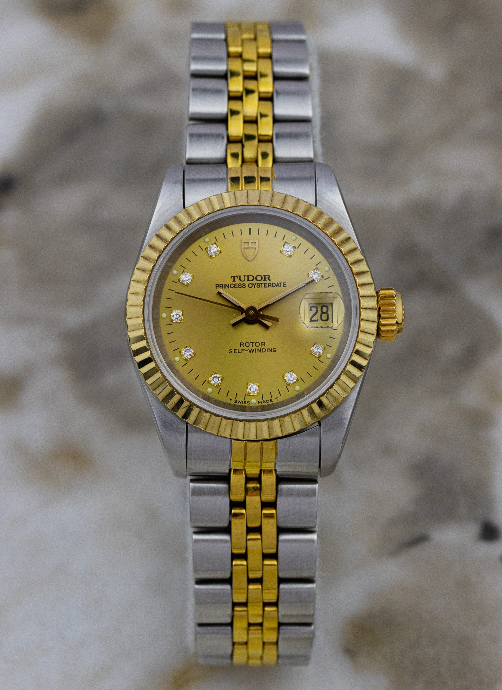 1995 Tudor Princess Oysterdate Diamonds 92413N