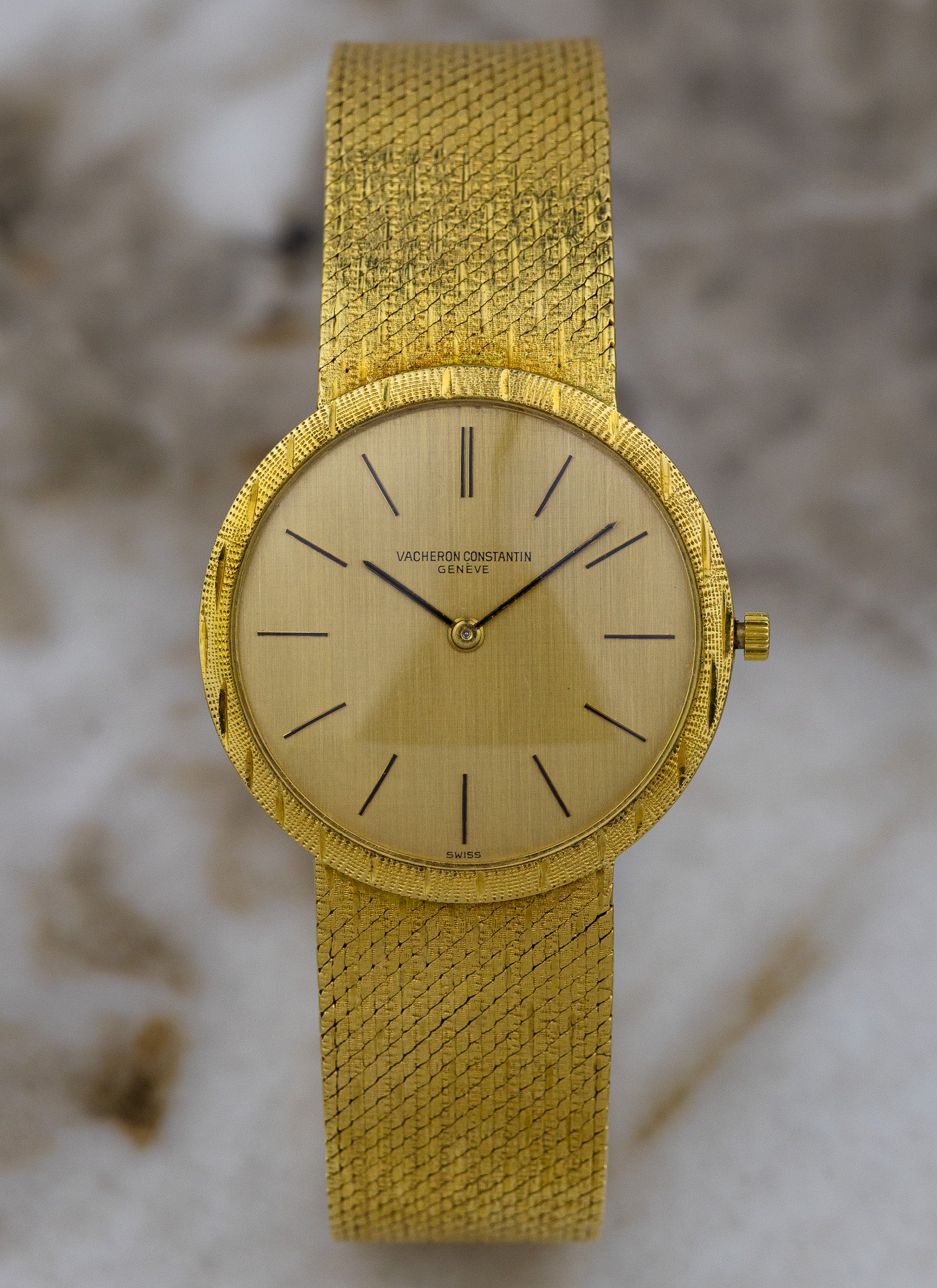 18K Vacheron Constantin Patrimony Linen Dial 6352