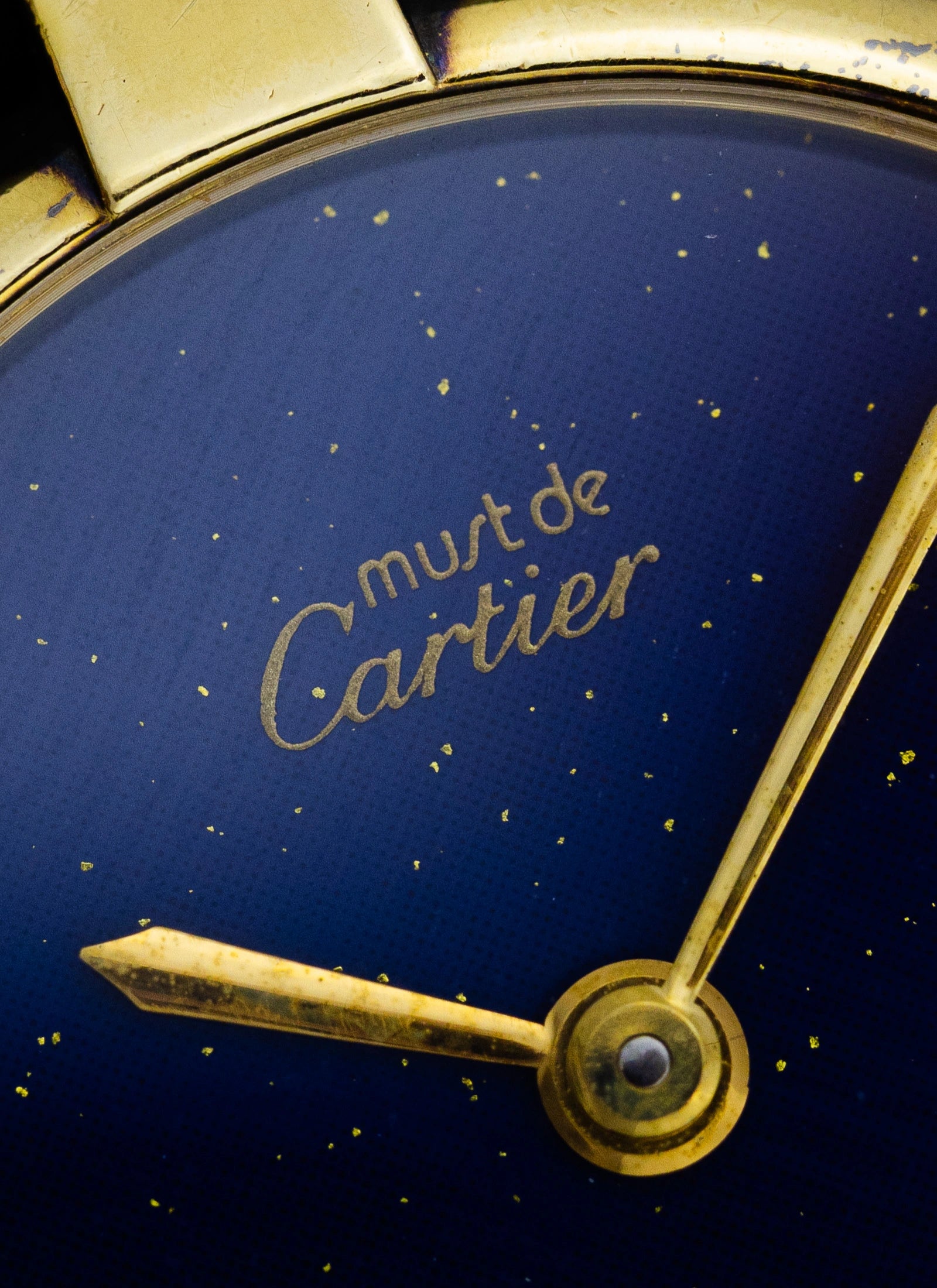 1990s Cartier Vendome Lapis Dial 590004