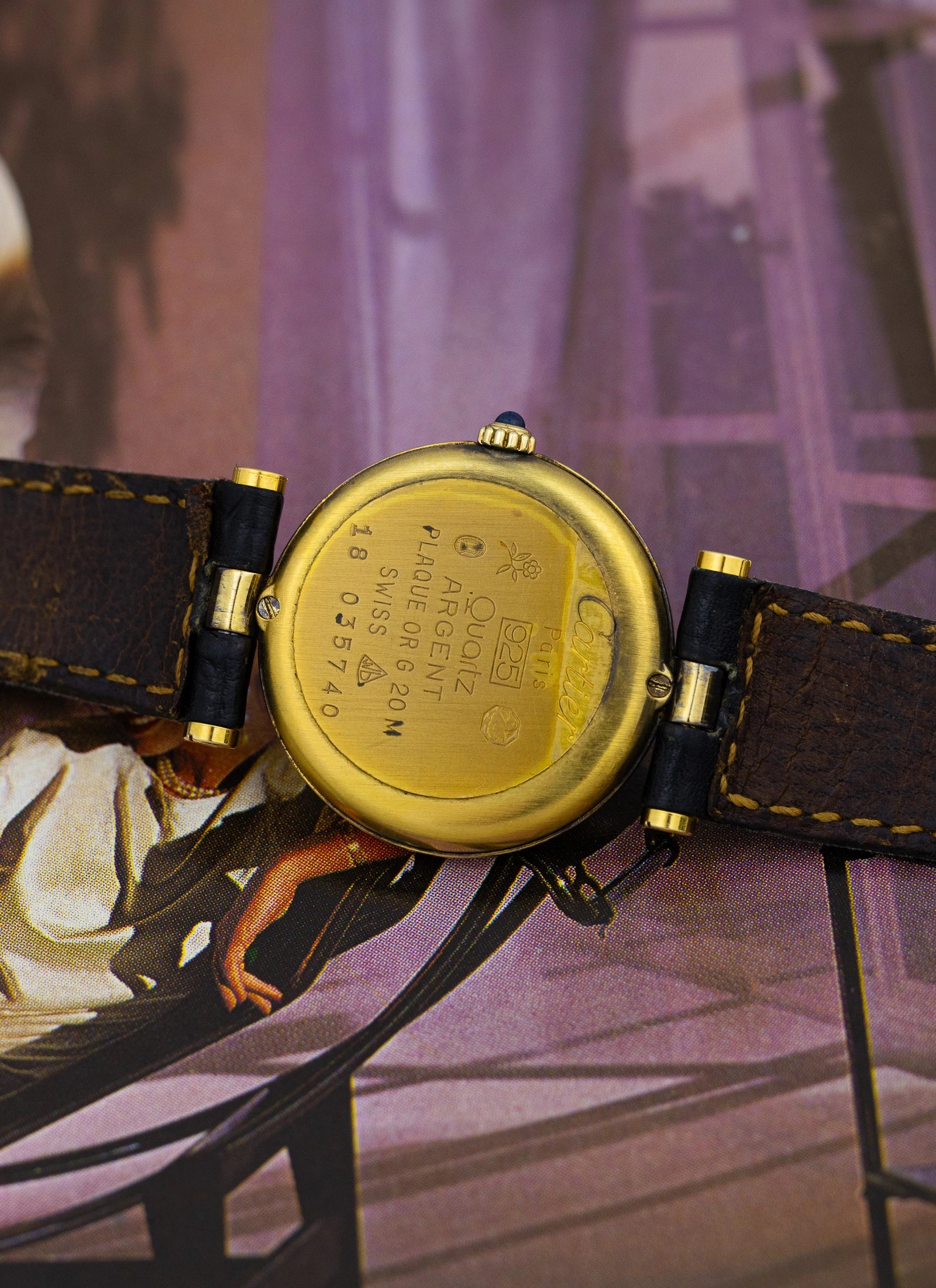 1990s Cartier Vendome Lapis Dial 590004