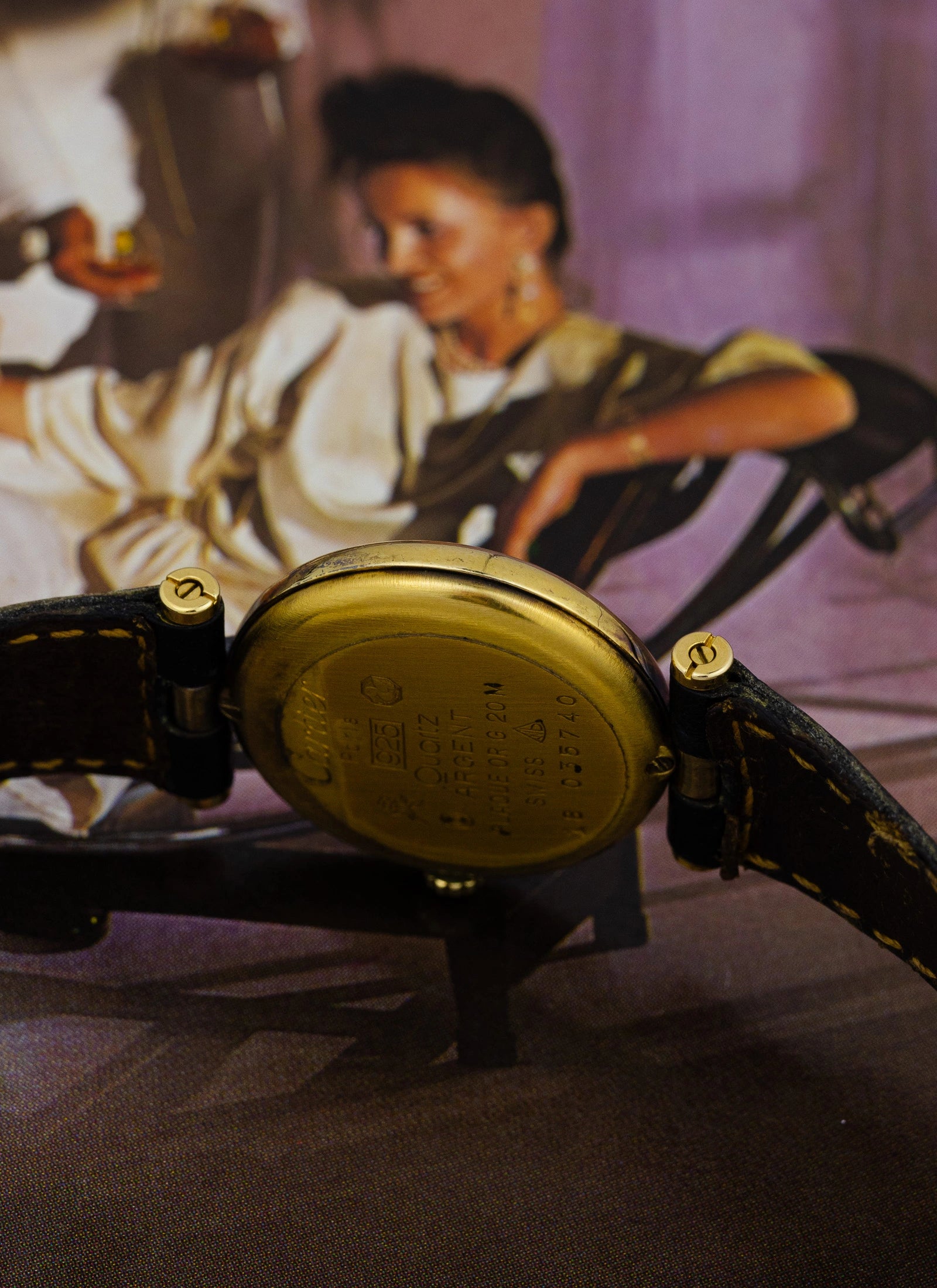 1990s Cartier Vendome Lapis Dial 590004