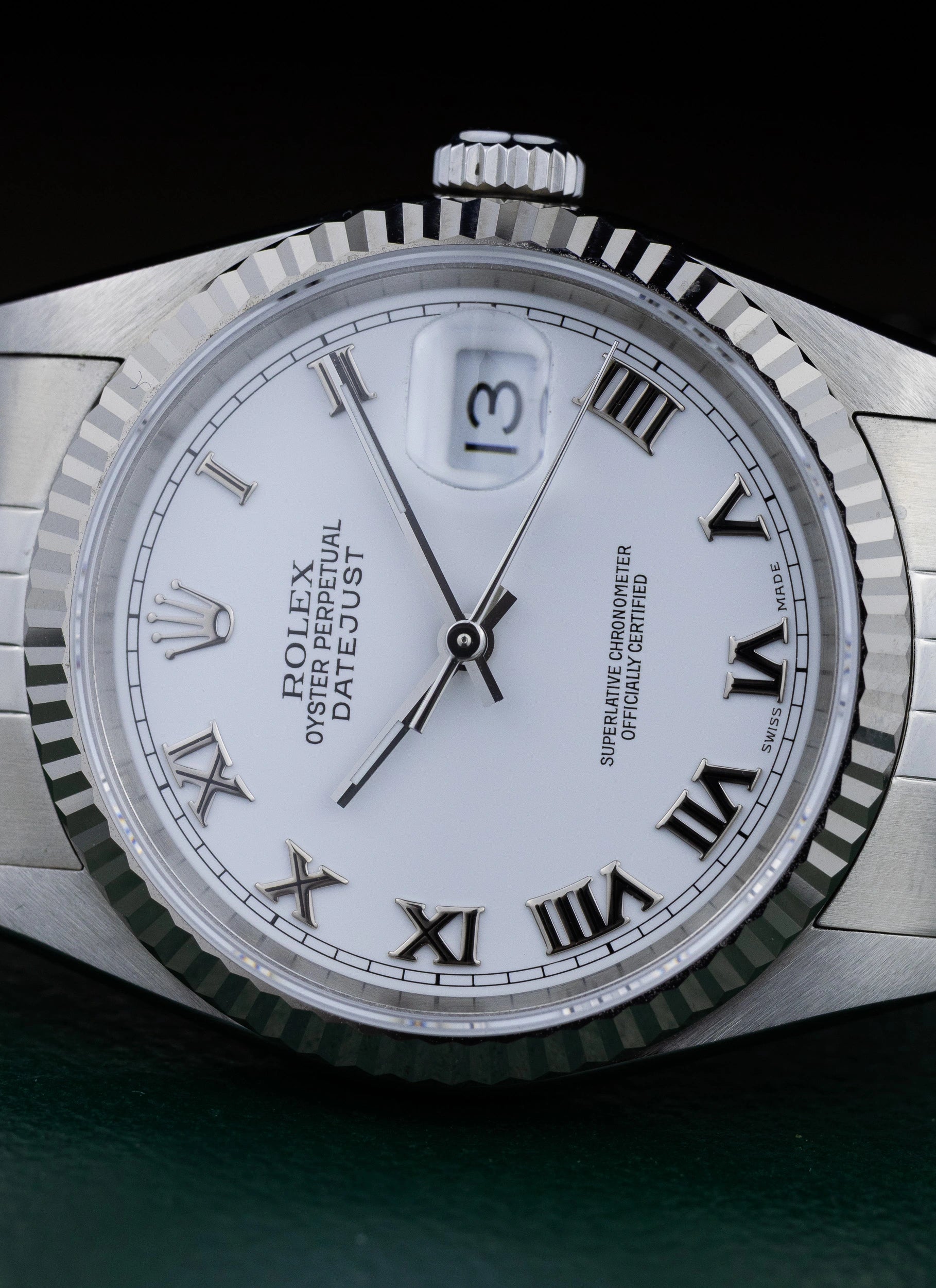2007 Rolex Datejust White Roman Dial 16234 Full Set