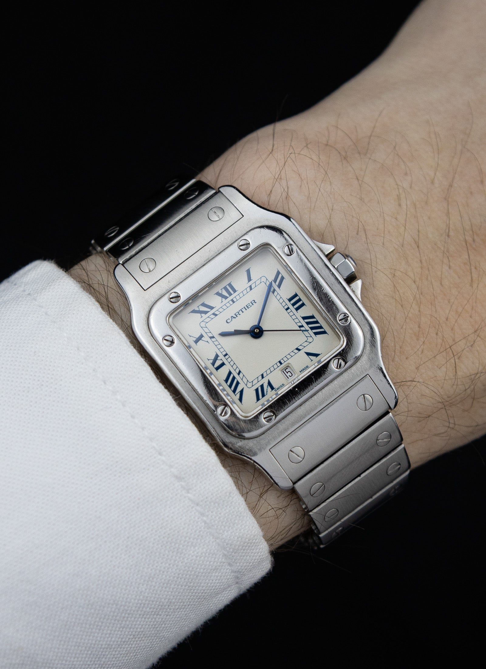 1990s Cartier Santos Galbee 987901 Full Set
