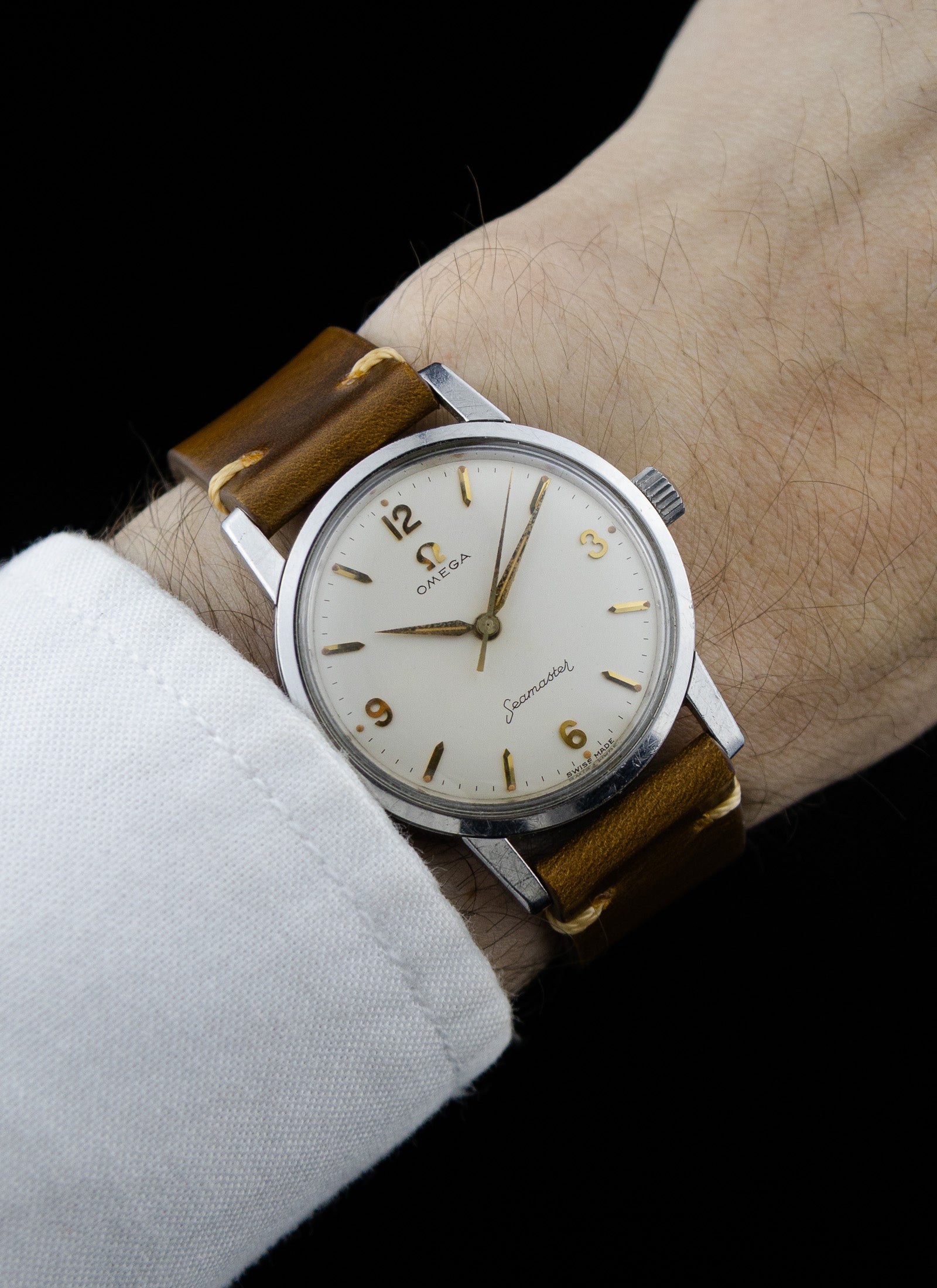 1959 Omega Seamaster 14759 1 SC cal. 600 White Cream