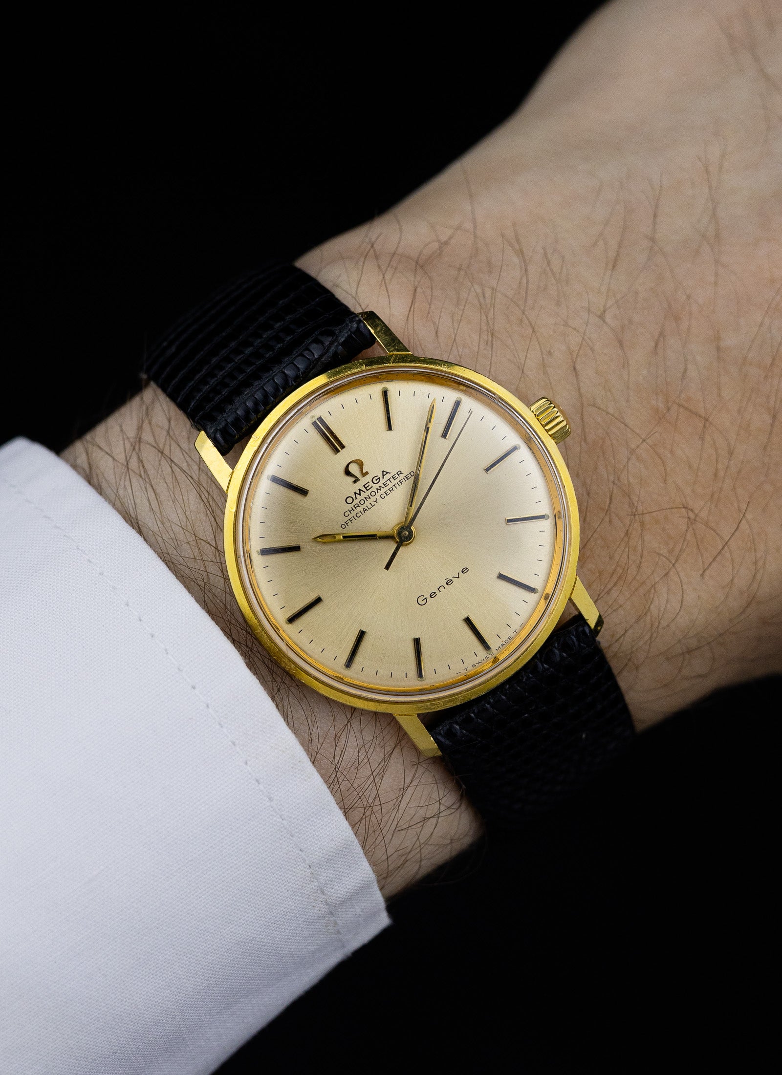 1968 18K Omega Geneve Chronometer ref. 137.001 cal.602