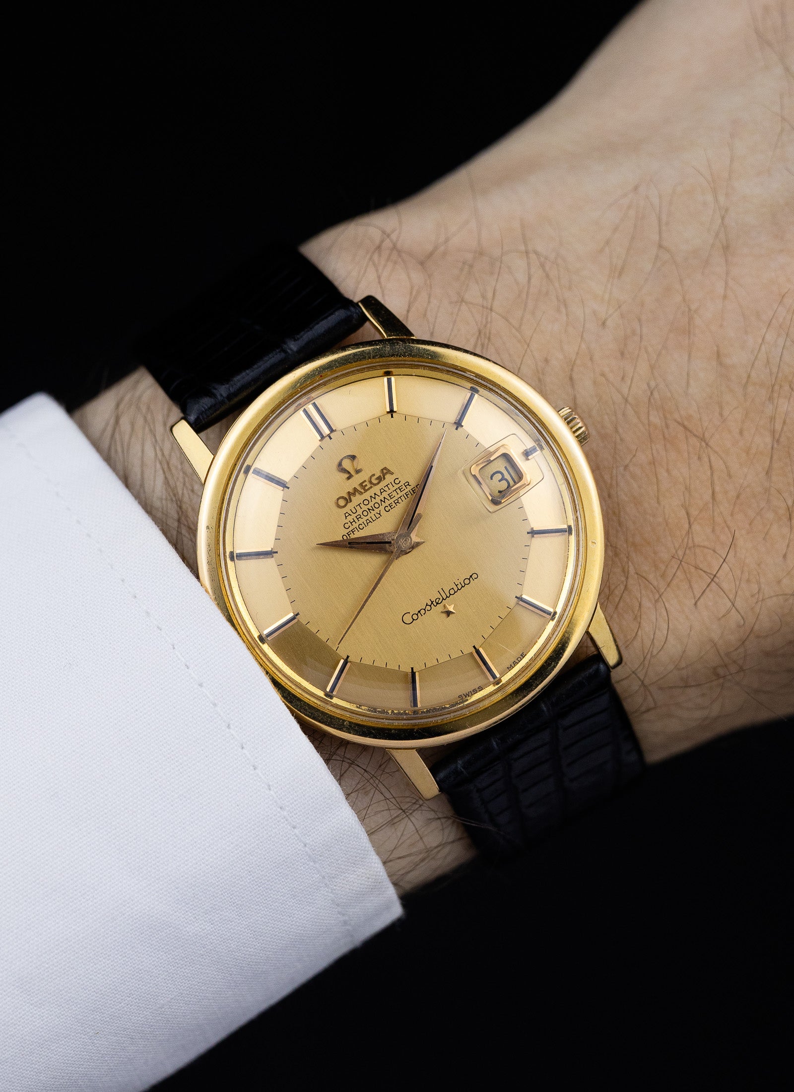 1963 18K Rose Gold Omega Constellation Pie Pan 168.004 cal. 561