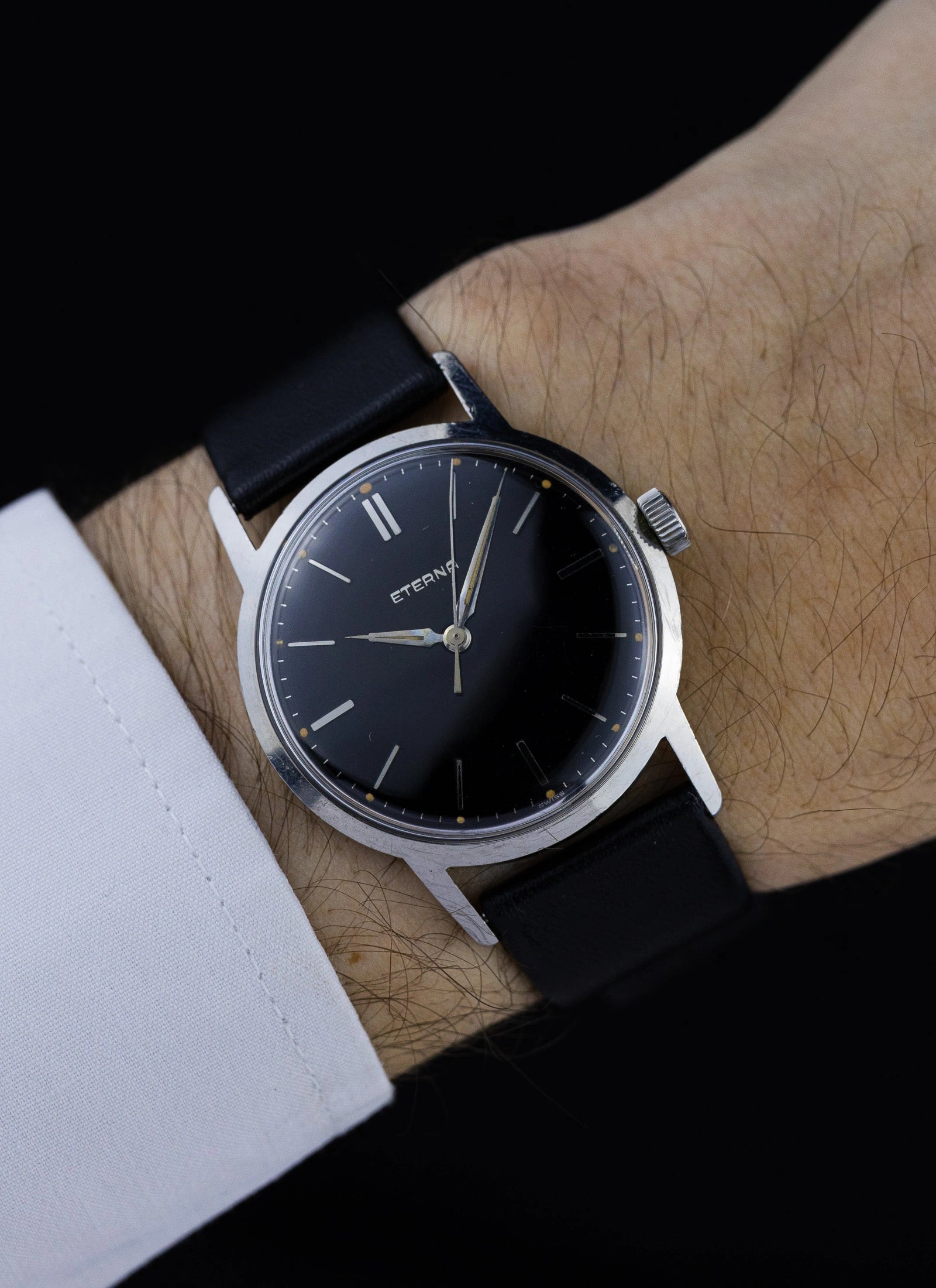 1956 Eterna Black Gilt cal. 1406U