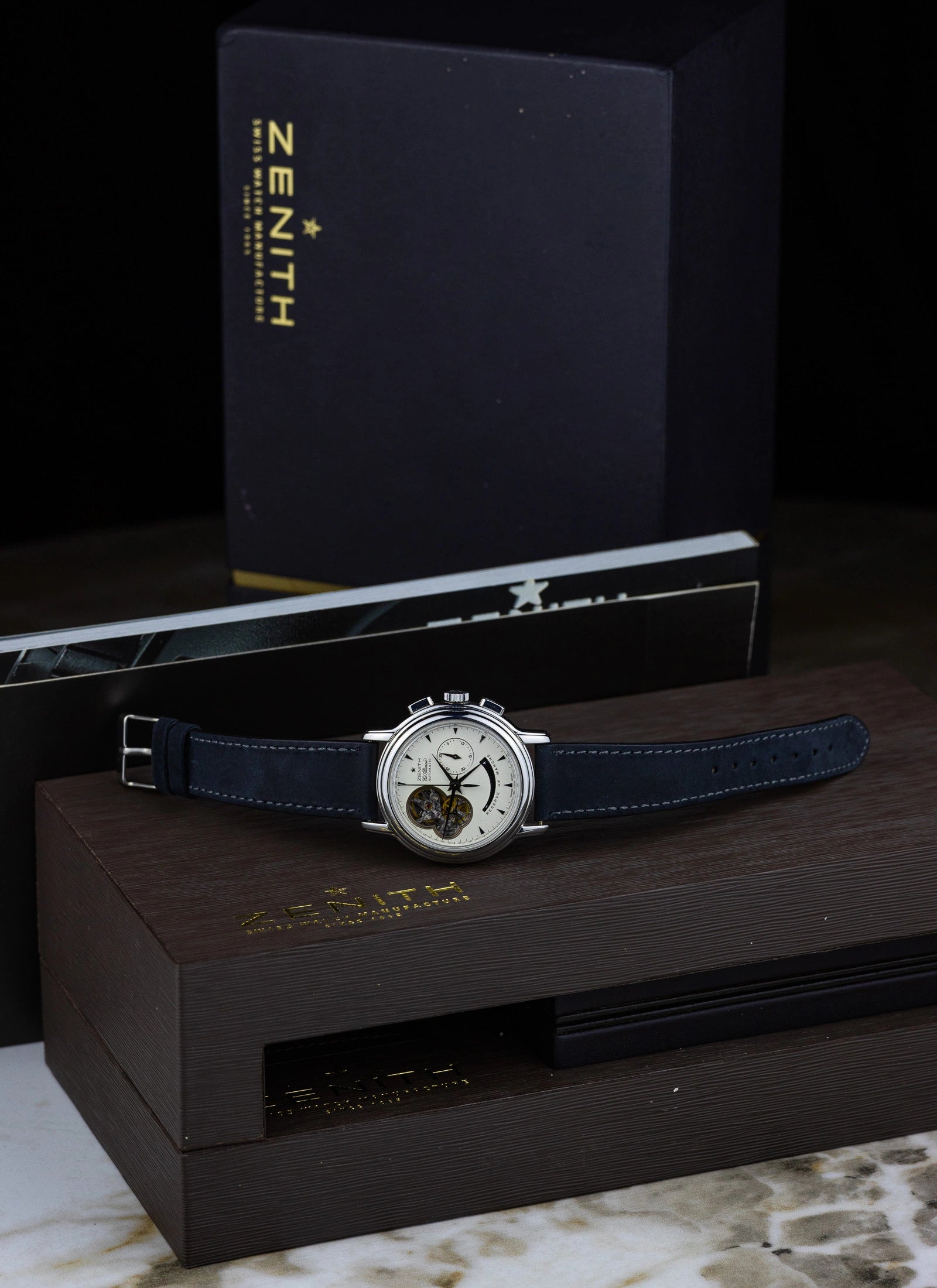 2000s Zenith El Primero Chronomaster Open 03.0240.4021 Box