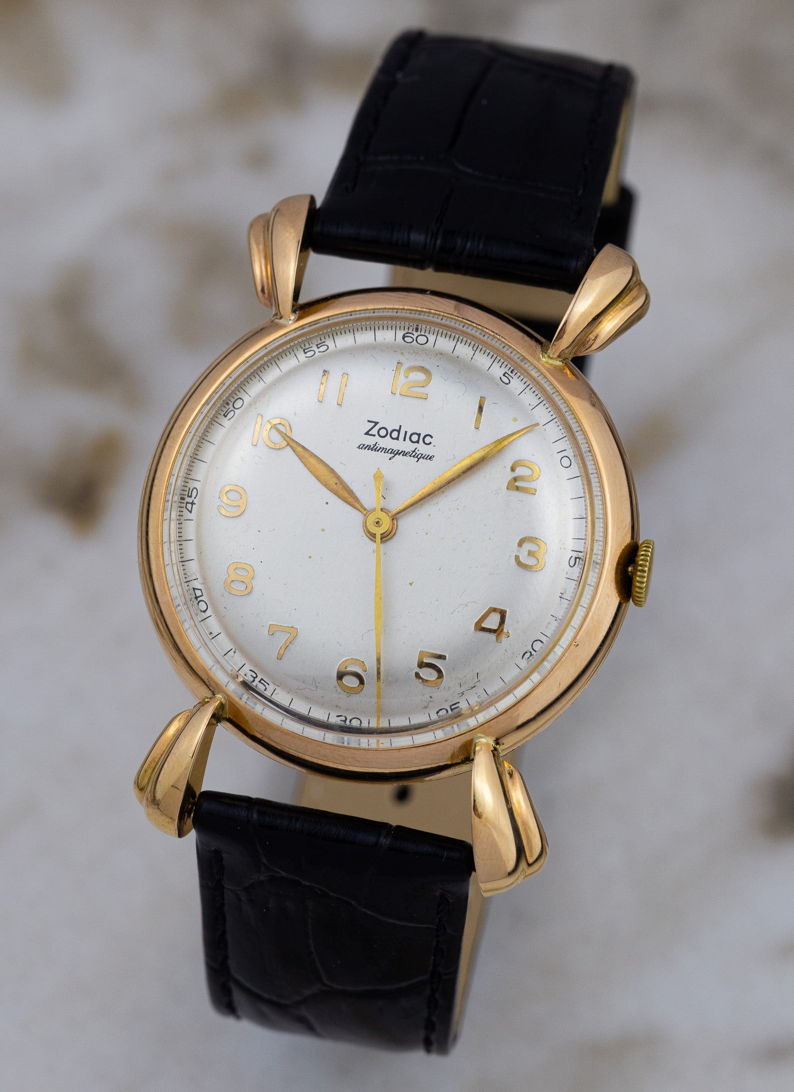 1950s 18K Rose Gold Zodiac Crab Legs 10-s