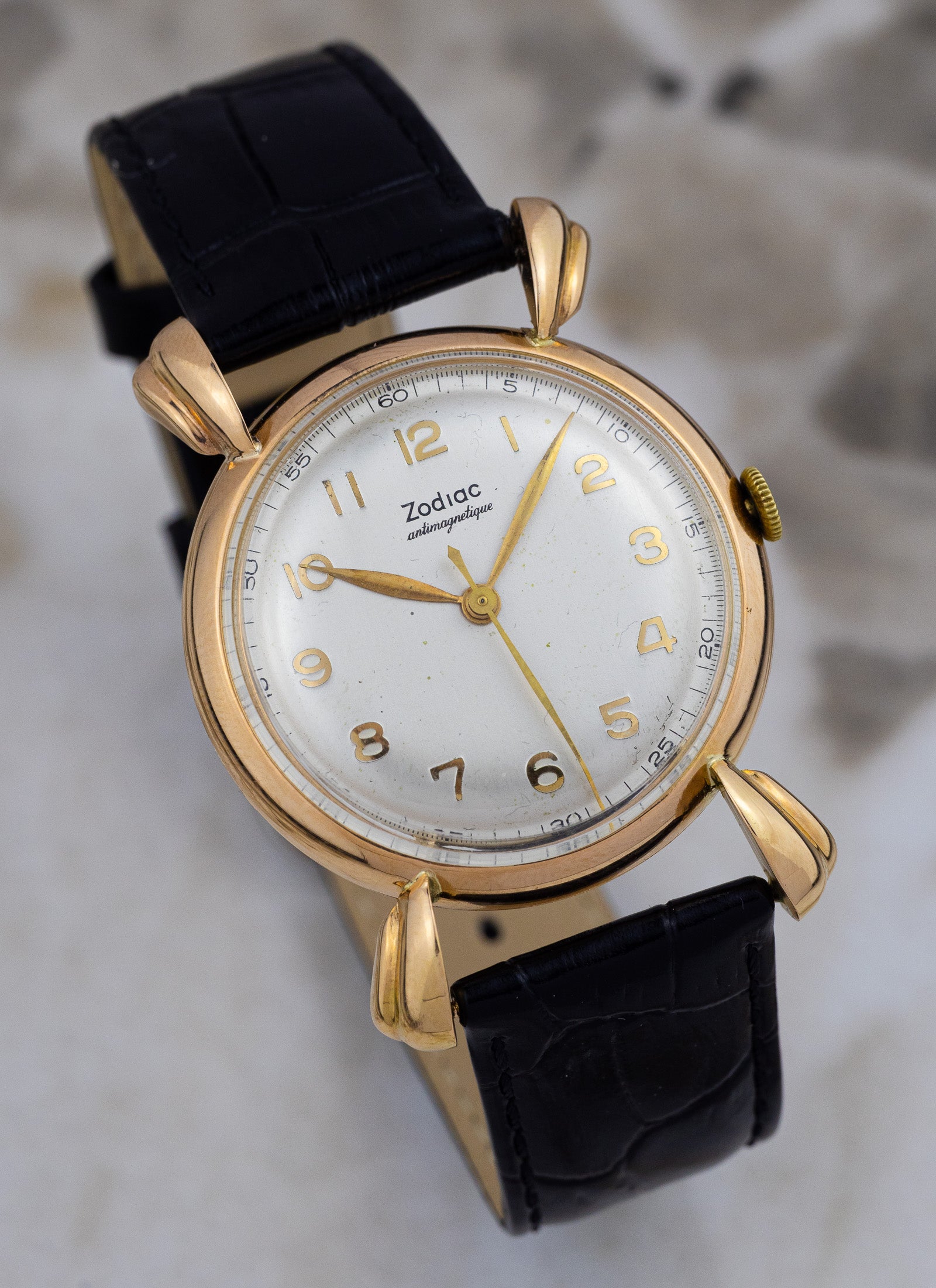 1950s 18K Rose Gold Zodiac Crab Legs 10-s