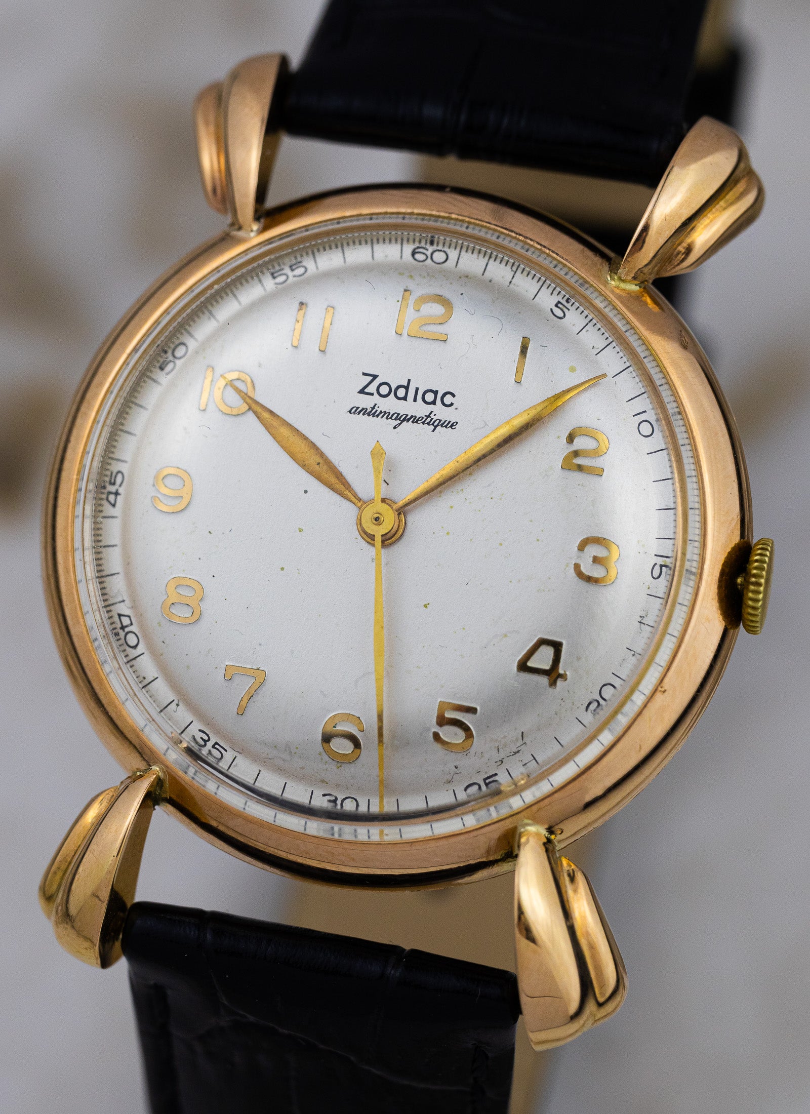 1950s 18K Rose Gold Zodiac Crab Legs 10-s
