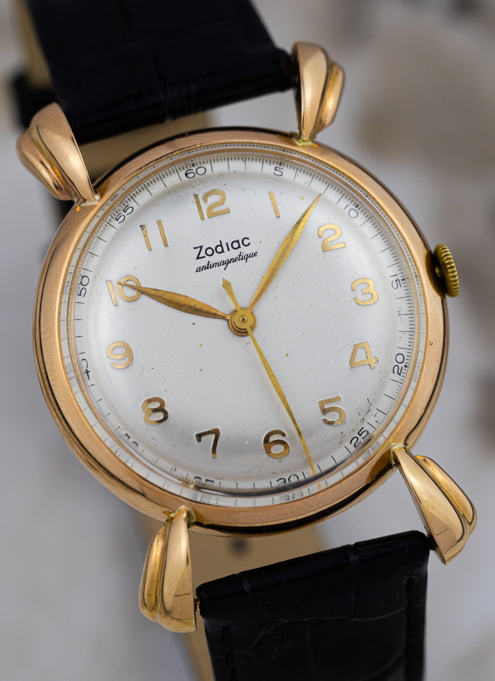 1950s 18K Rose Gold Zodiac Crab Legs 10-s