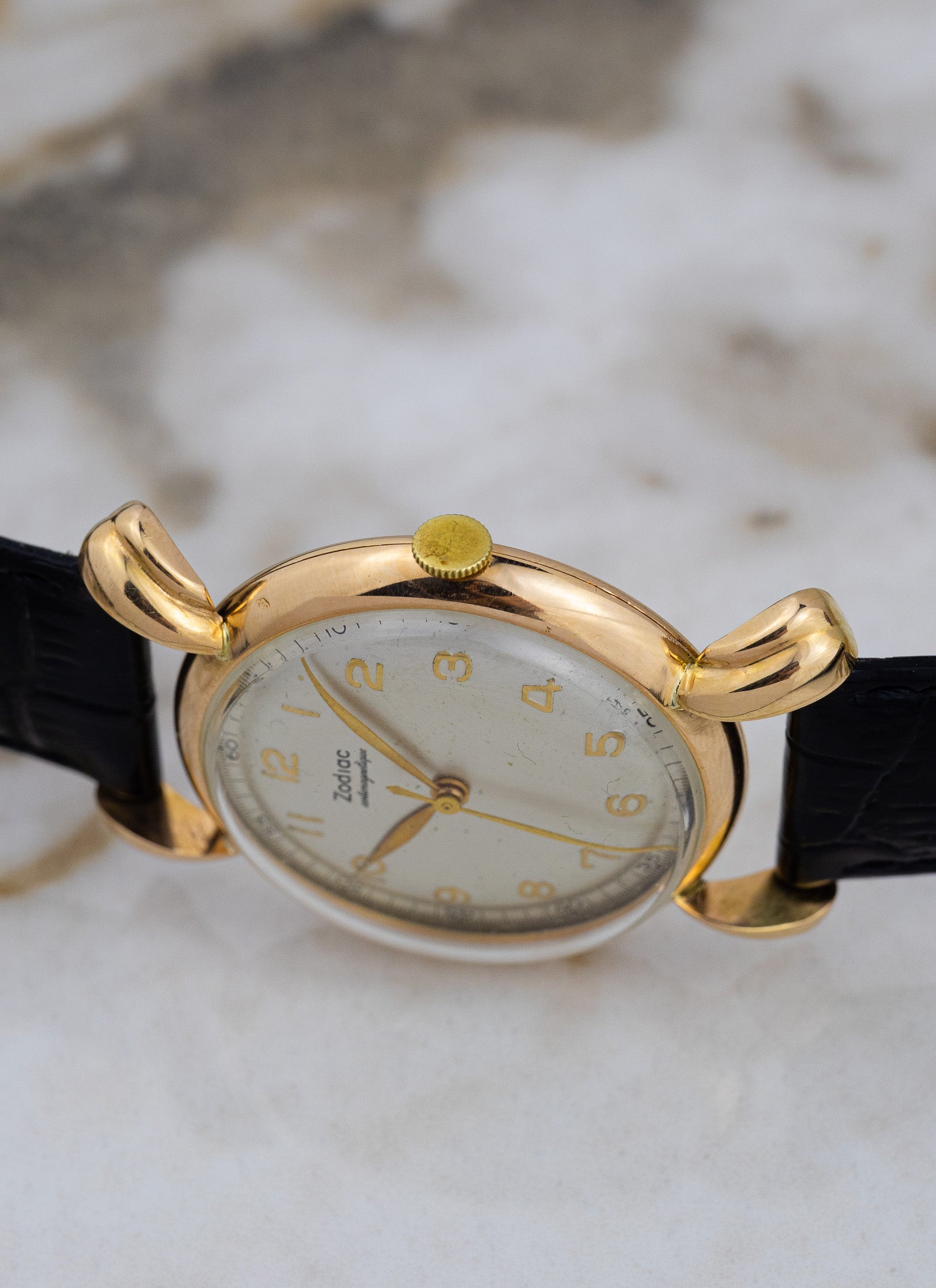 1950s 18K Rose Gold Zodiac Crab Legs 10-s