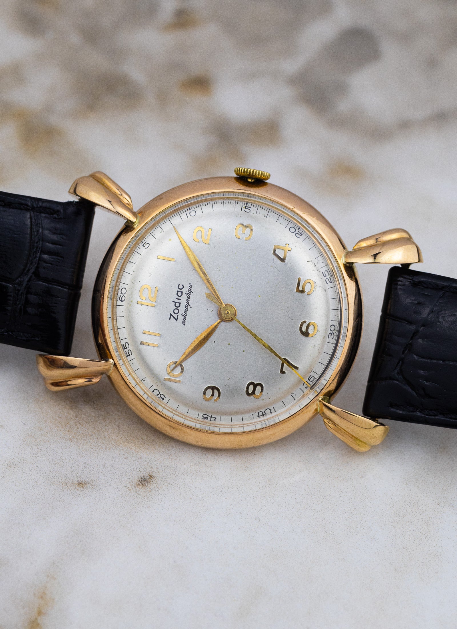 1950s 18K Rose Gold Zodiac Crab Legs 10-s