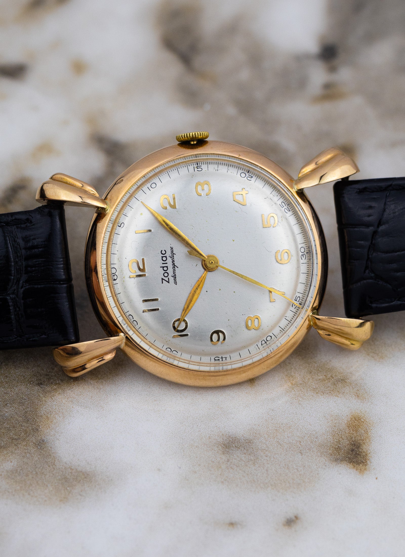 1950s 18K Rose Gold Zodiac Crab Legs 10-s